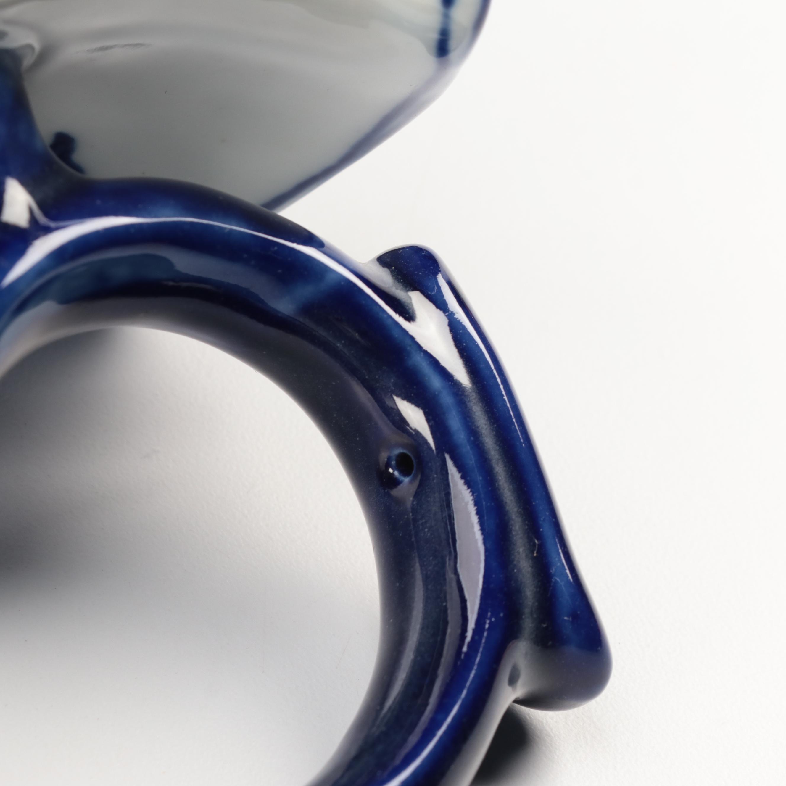 Bombay Co. Chinese Blue and Porcelain Jar with Other Vases and Teapot