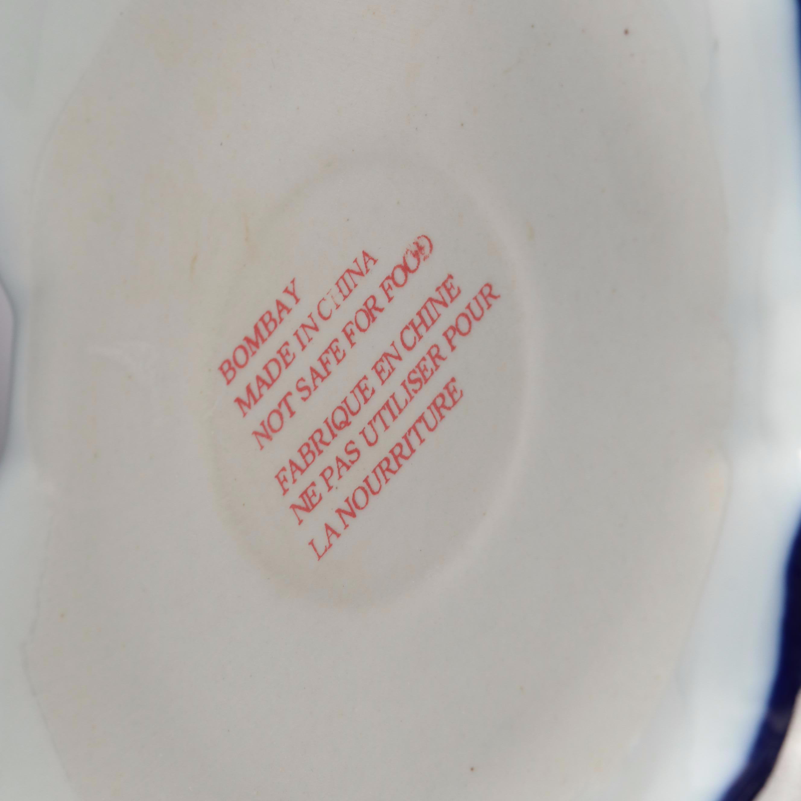 Bombay Co. Chinese Blue and Porcelain Jar with Other Vases and Teapot