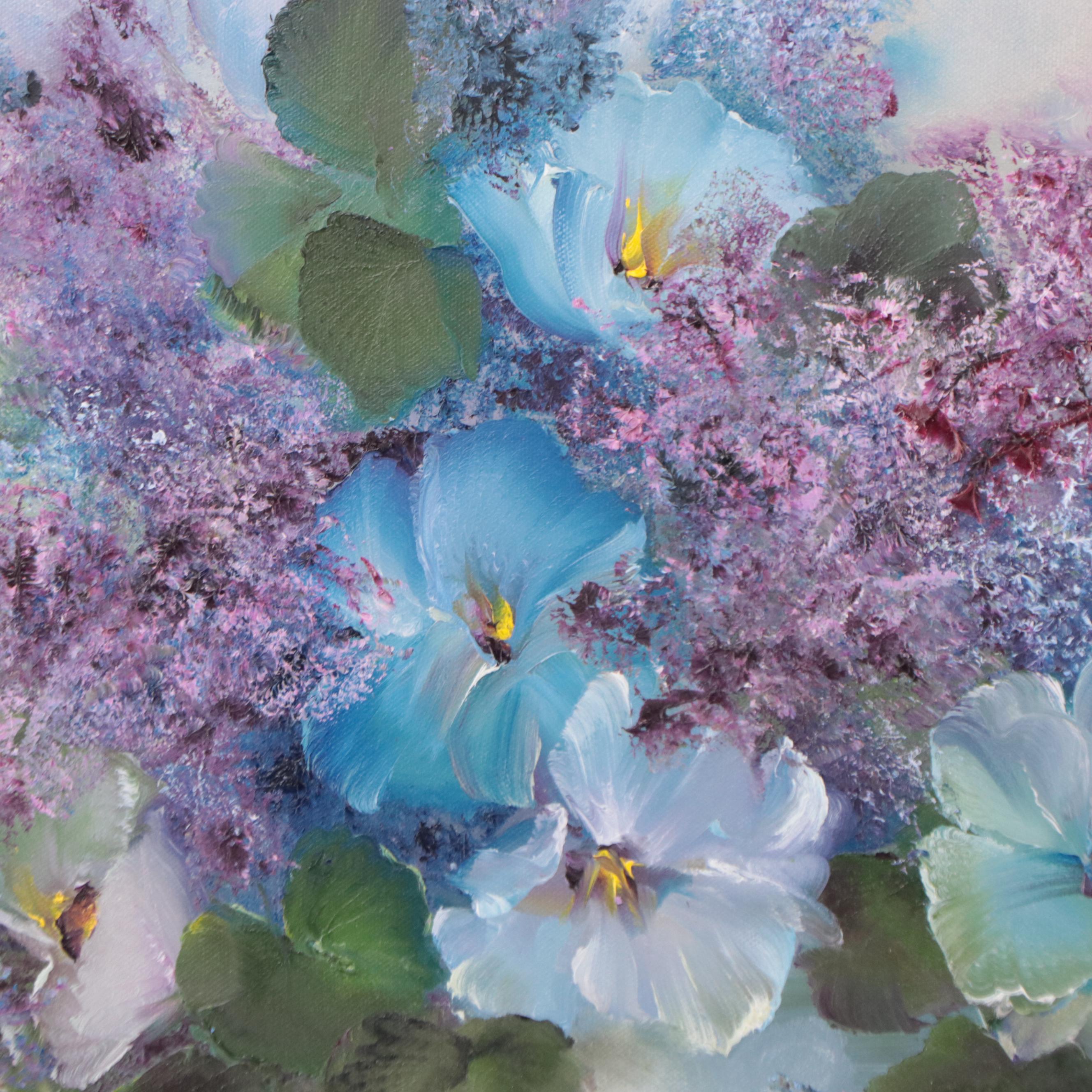 C. Cook Still Life Oil Painting "To Him Be The Glory," 2002