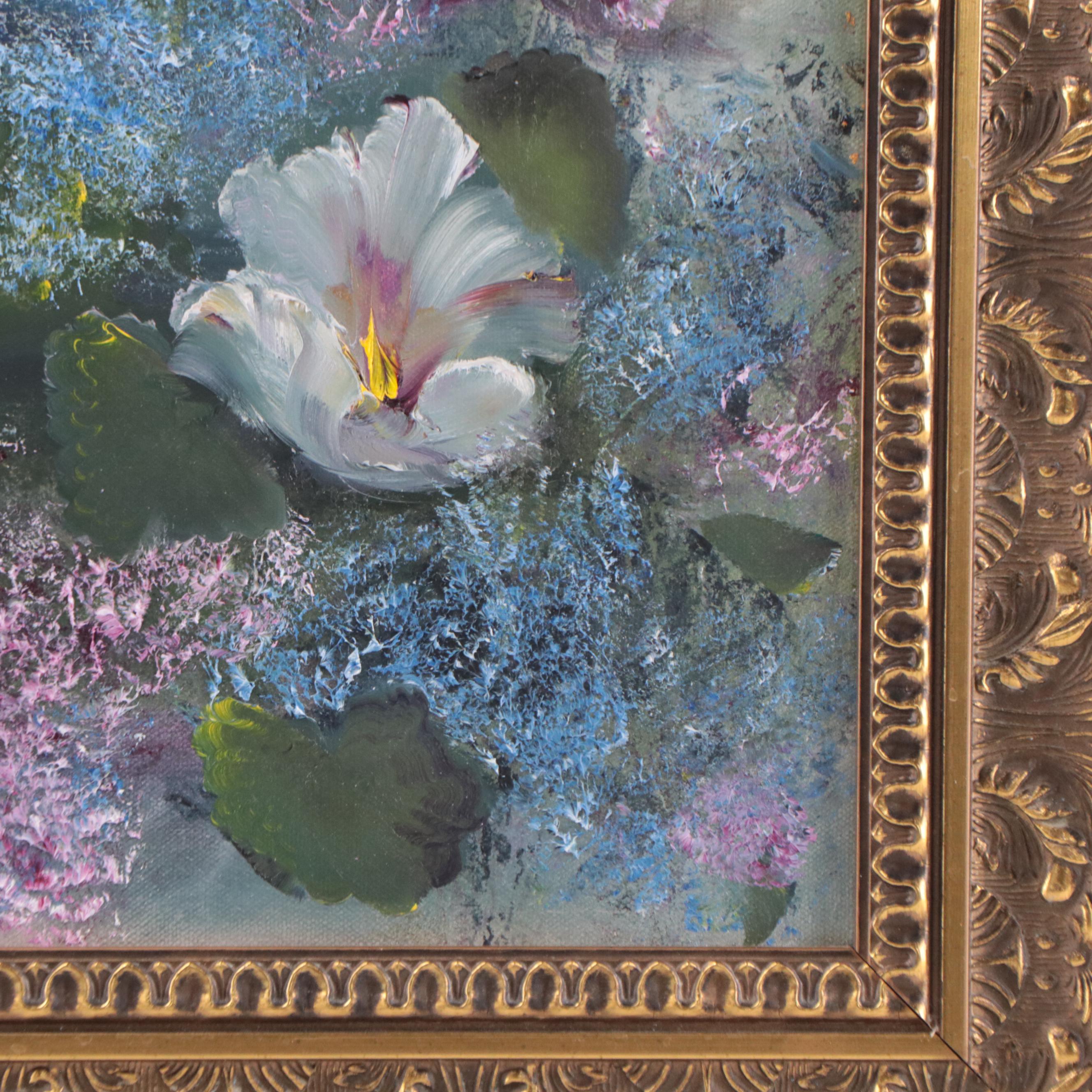 C. Cook Still Life Oil Painting "To Him Be The Glory," 2002