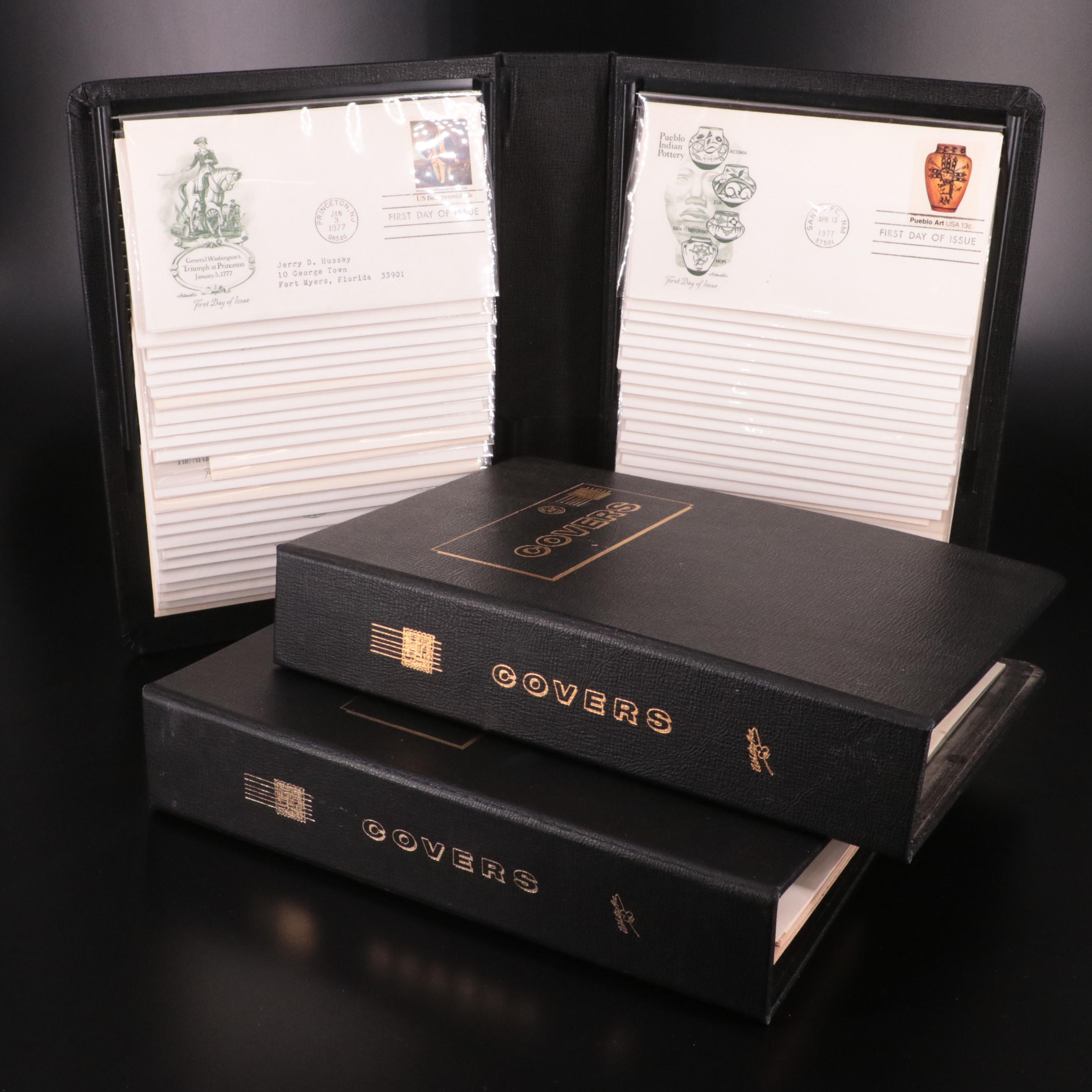 Three Albums of Postal Covers from the 1970s