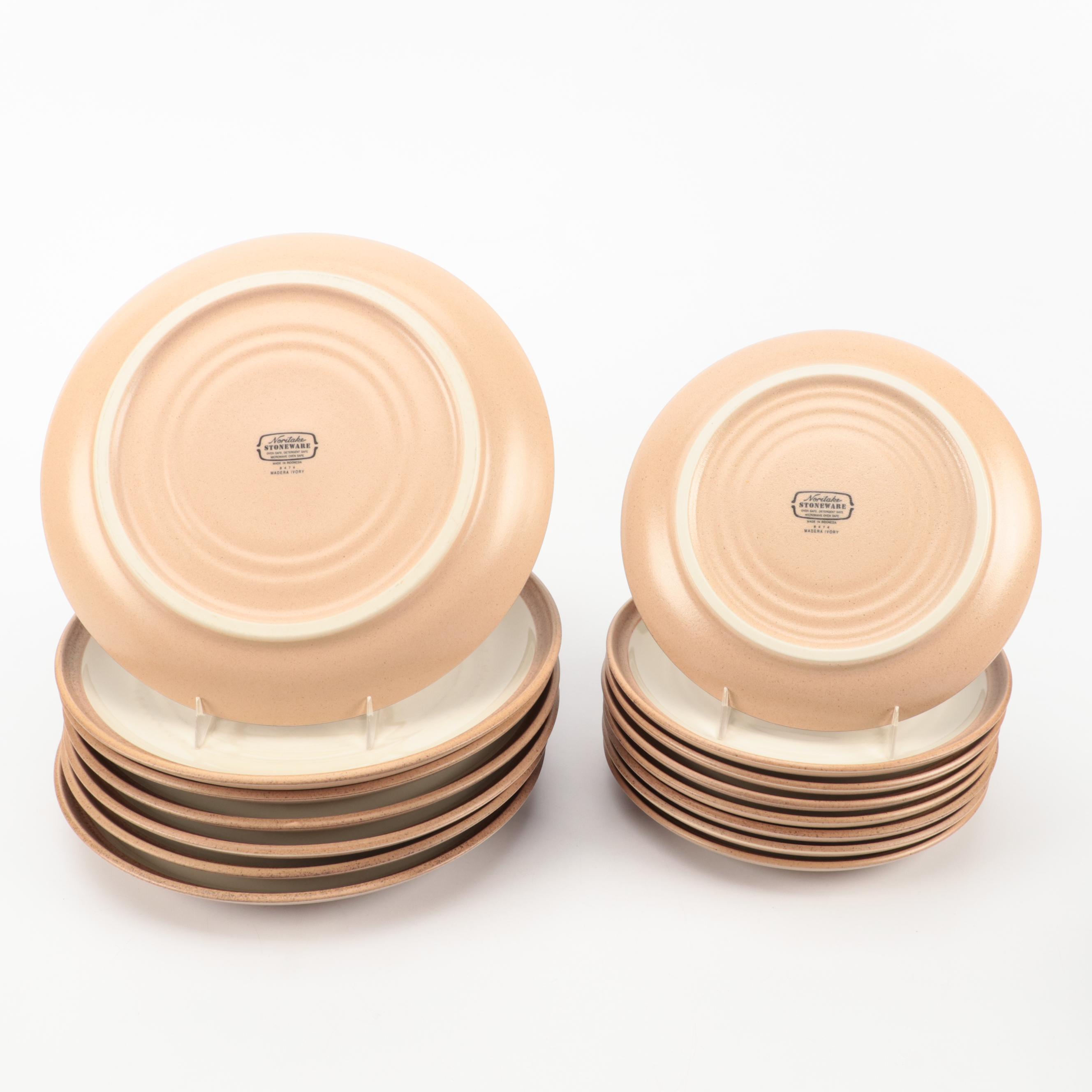 Noritake "Madera Ivory" Stoneware Dishes with Other Art Pottery