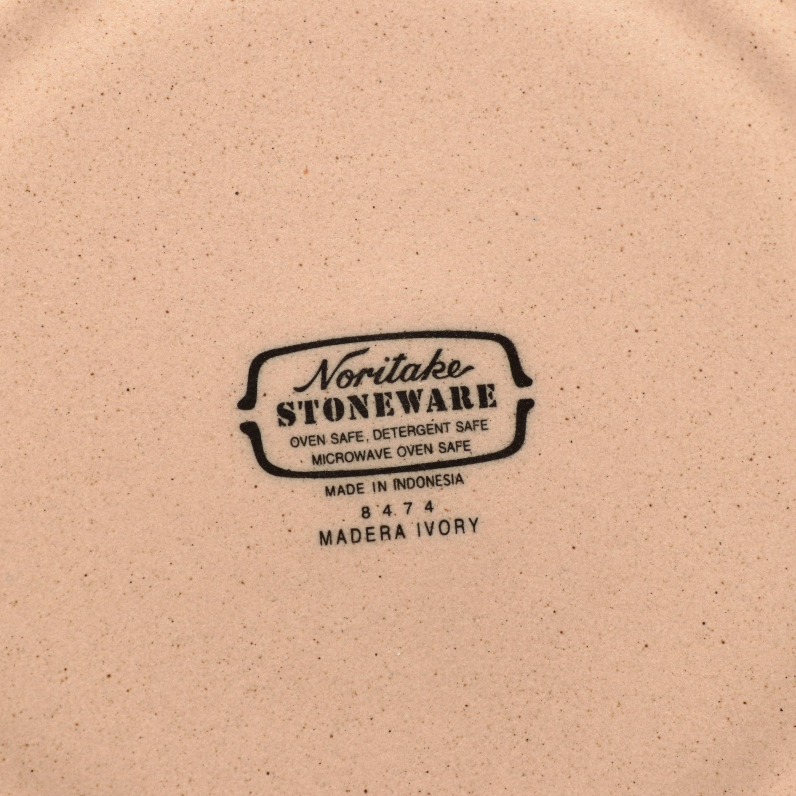 Noritake "Madera Ivory" Stoneware Dishes with Other Art Pottery