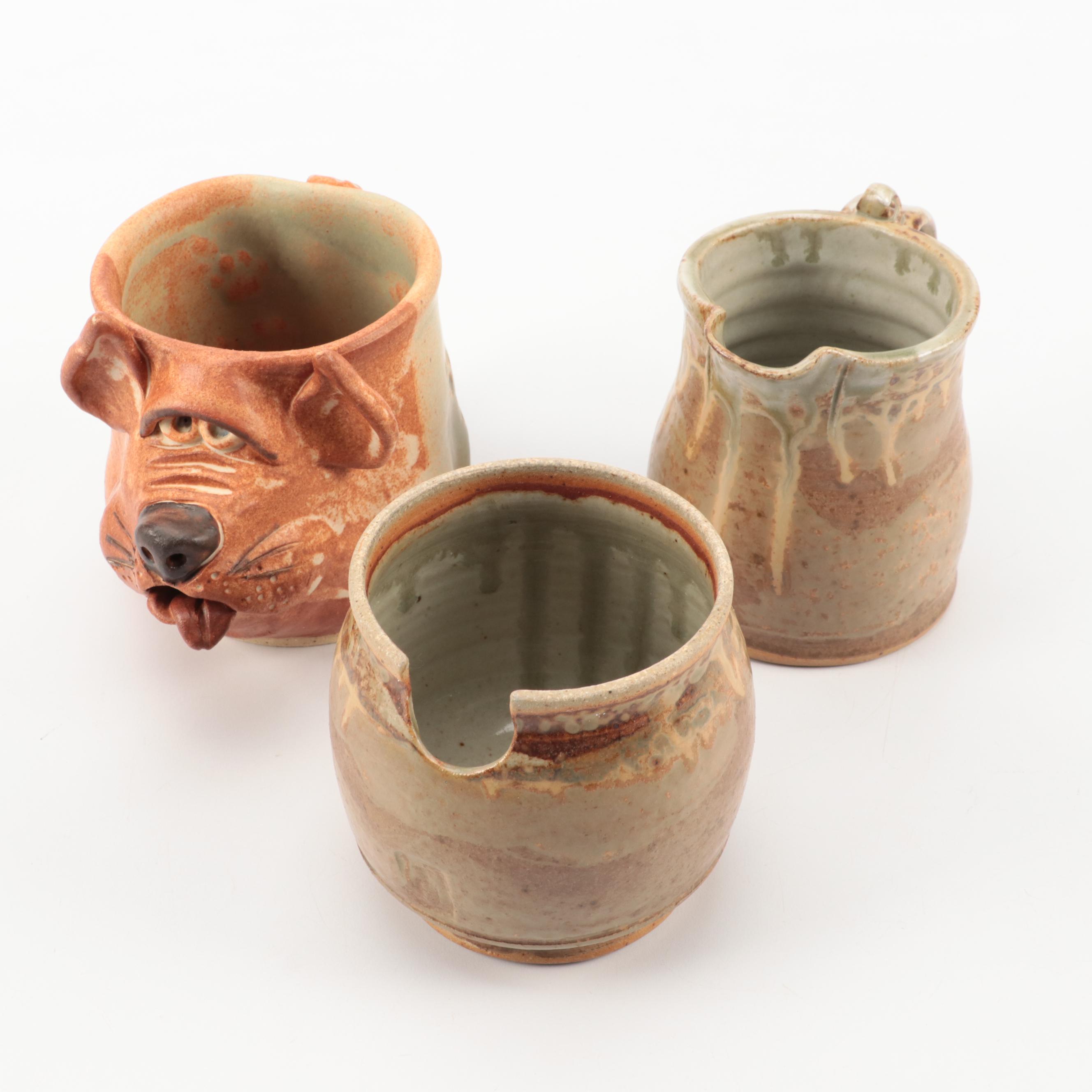 Noritake "Madera Ivory" Stoneware Dishes with Other Art Pottery