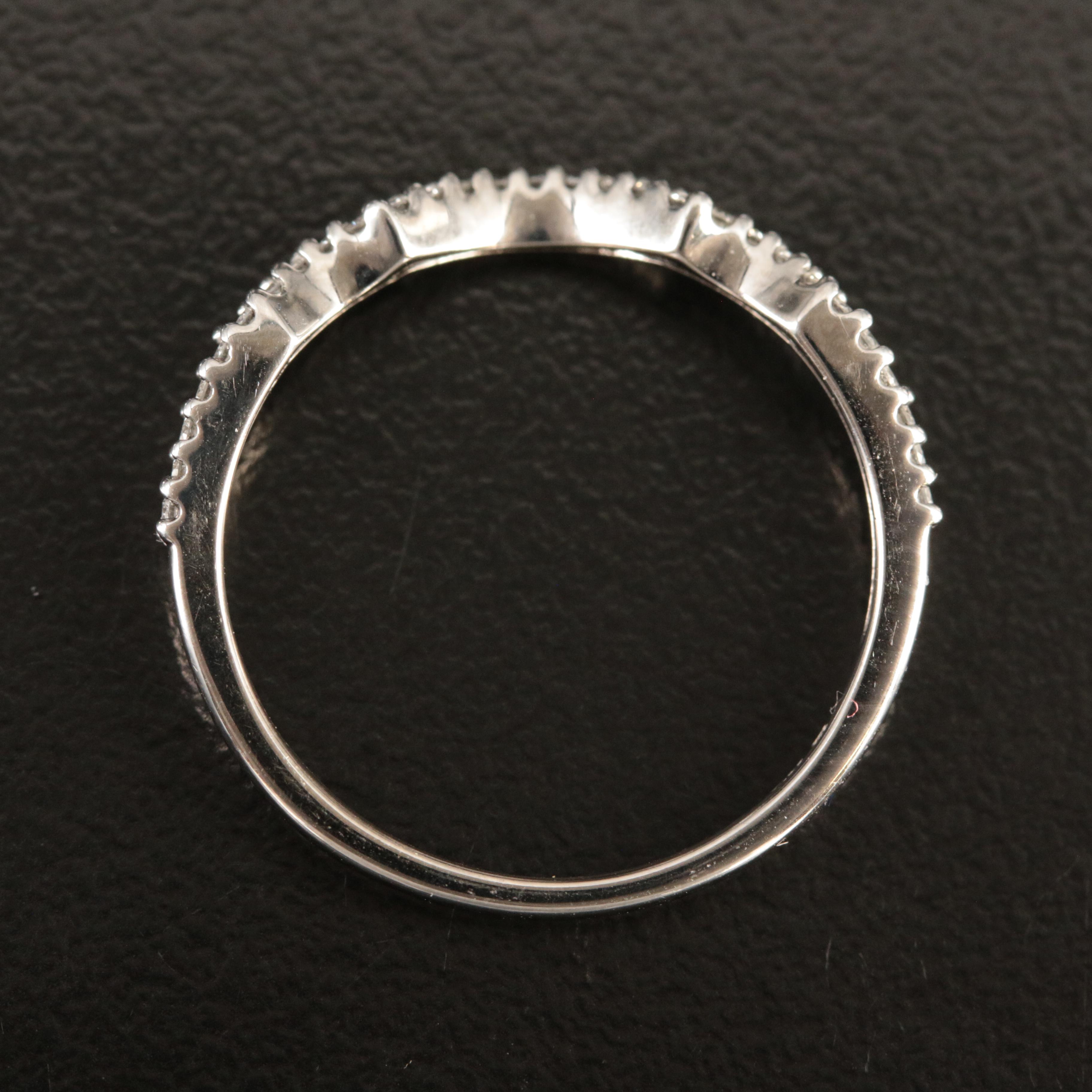 14K 0.15 CTW Diamond Contour Ring