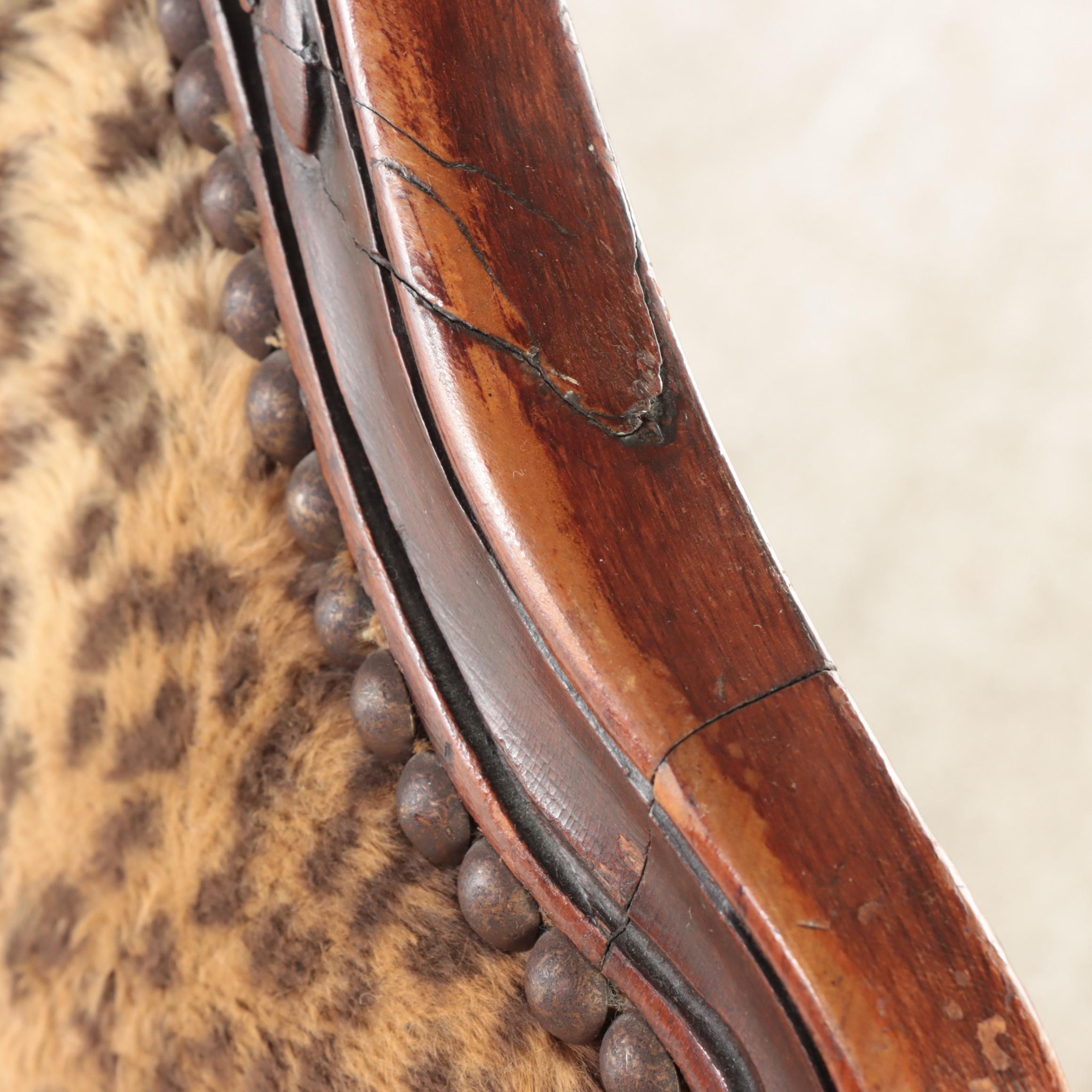 Rococo Revival Custom-Upholstered Carved Wooden Fauteuil Armchair