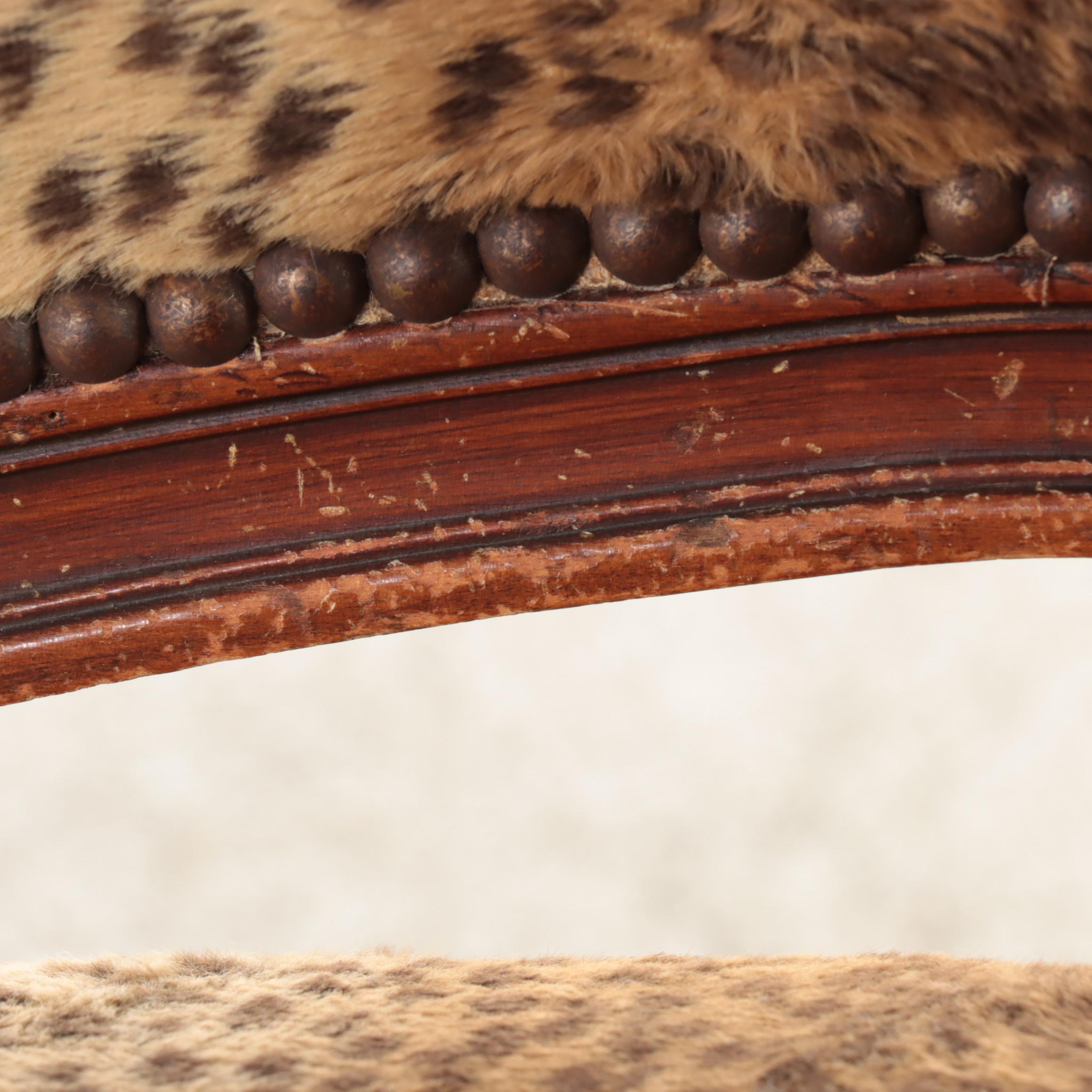 Rococo Revival Custom-Upholstered Carved Wooden Fauteuil Armchair