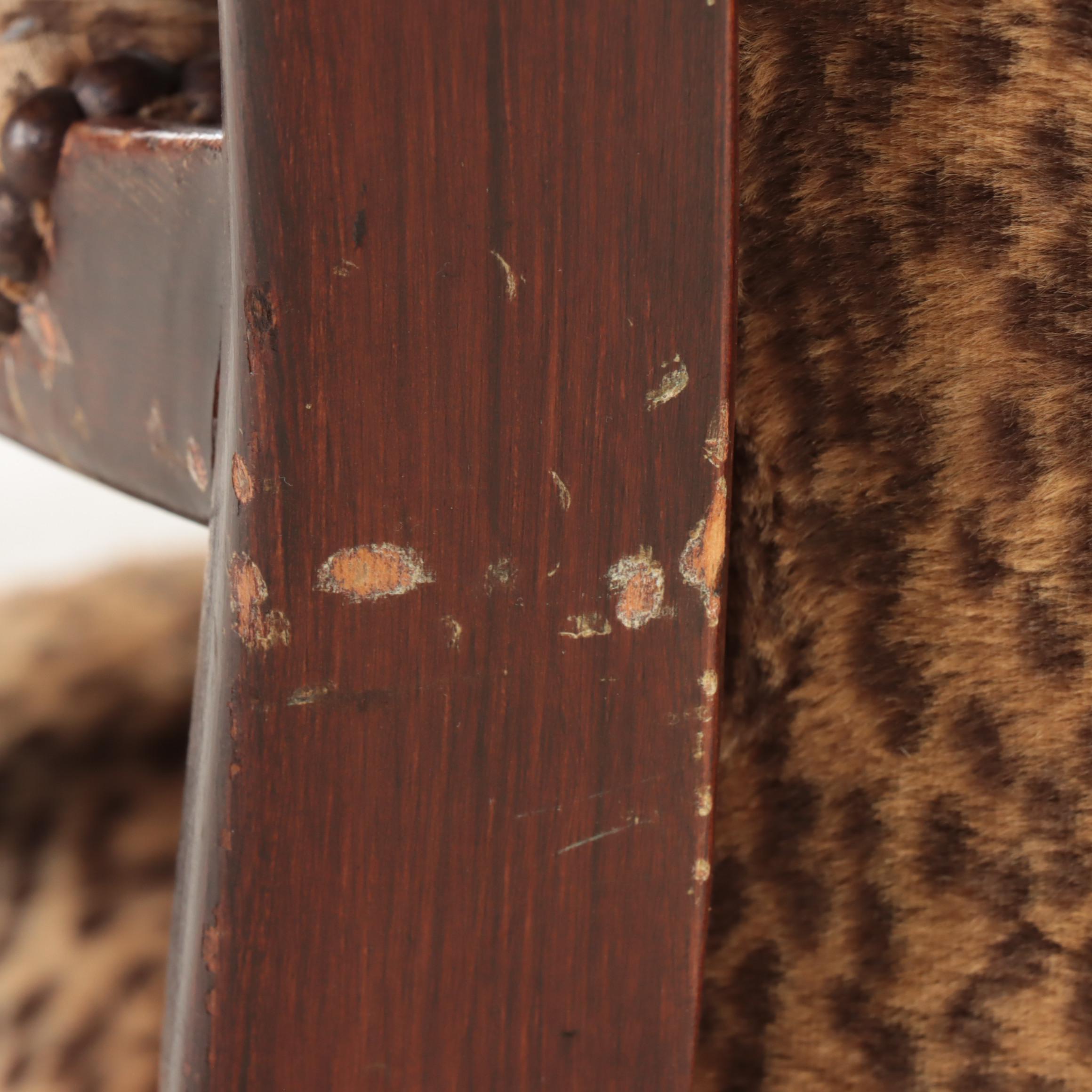 Rococo Revival Custom-Upholstered Carved Wooden Fauteuil Armchair