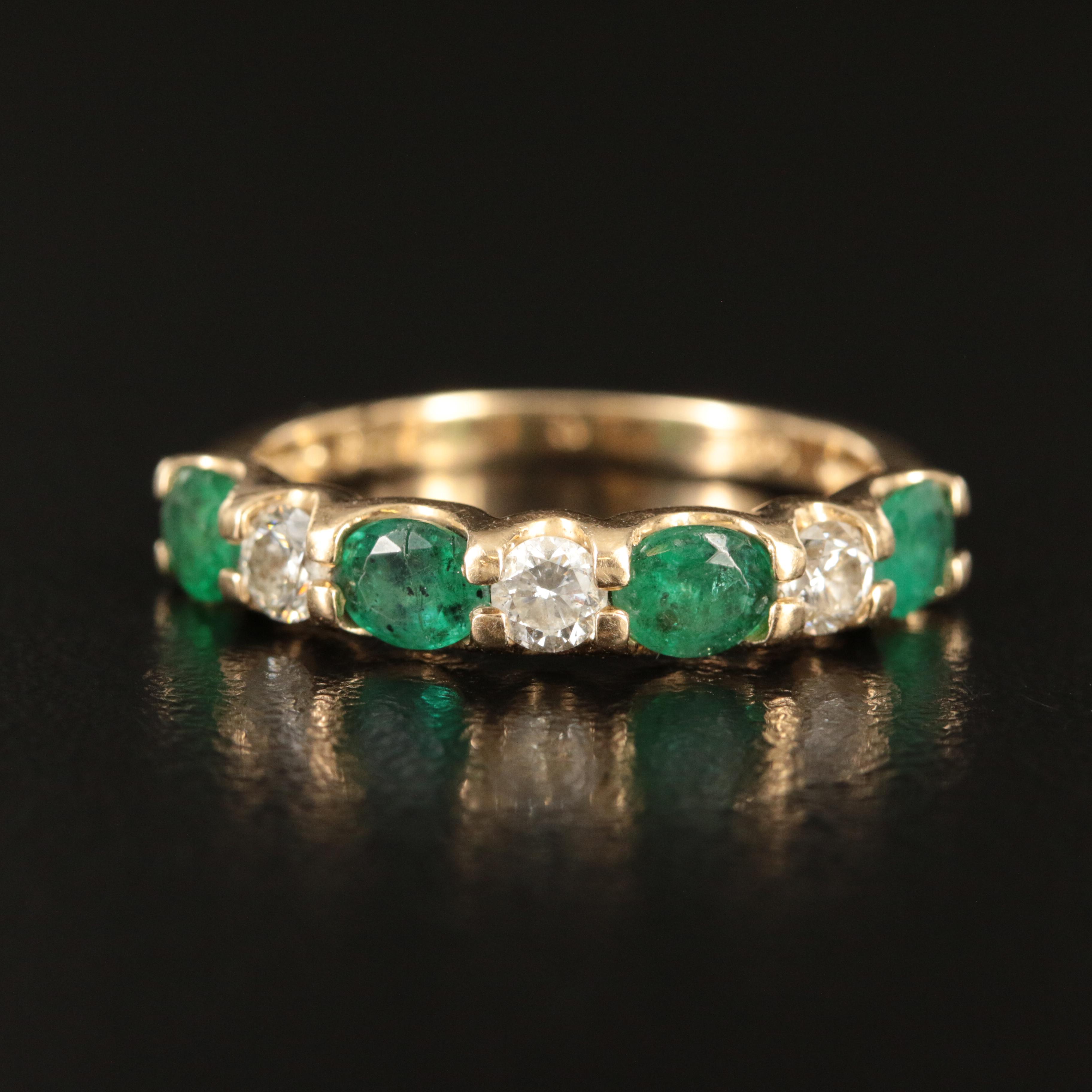 EFFY 14K Emerald and Diamond Band