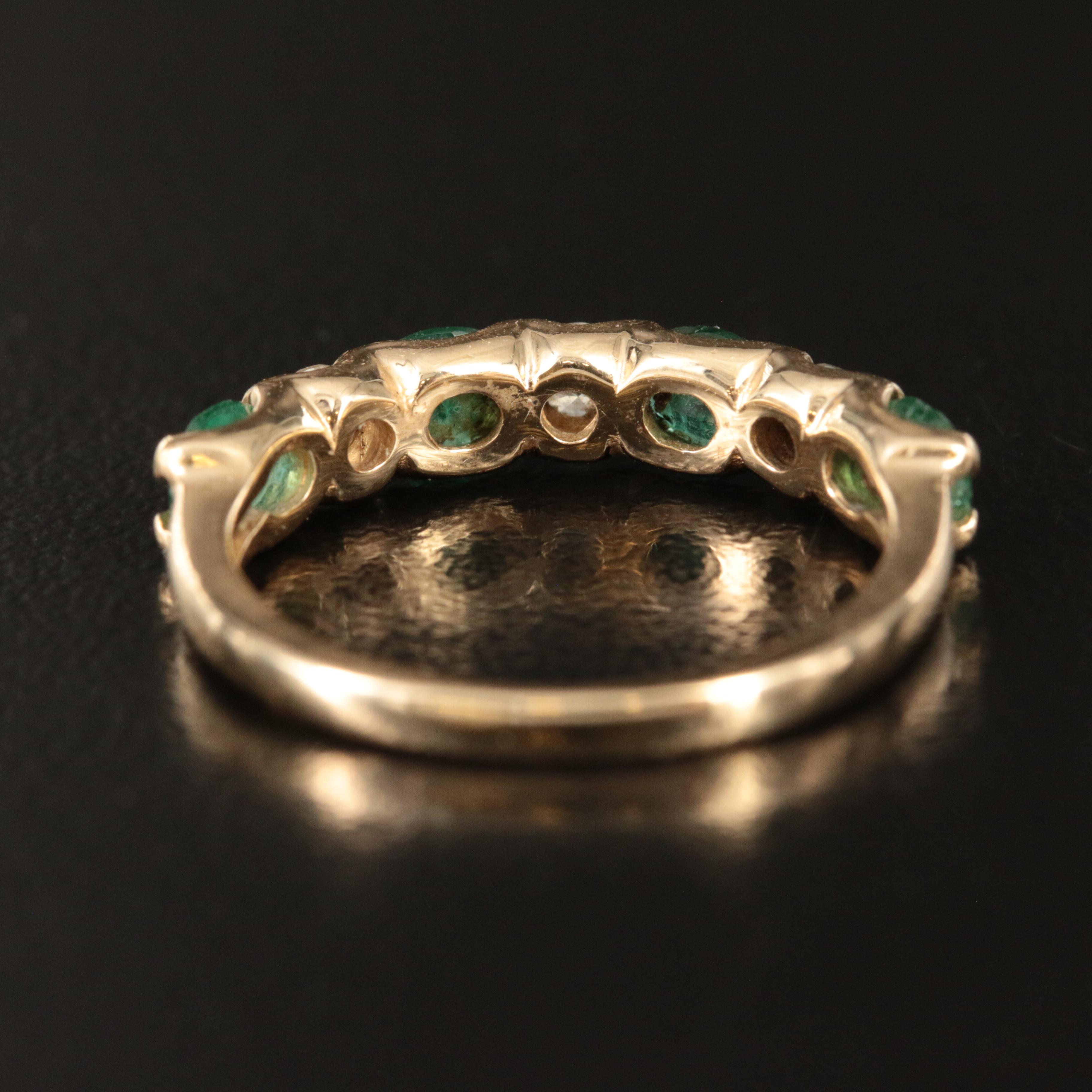 EFFY 14K Emerald and Diamond Band