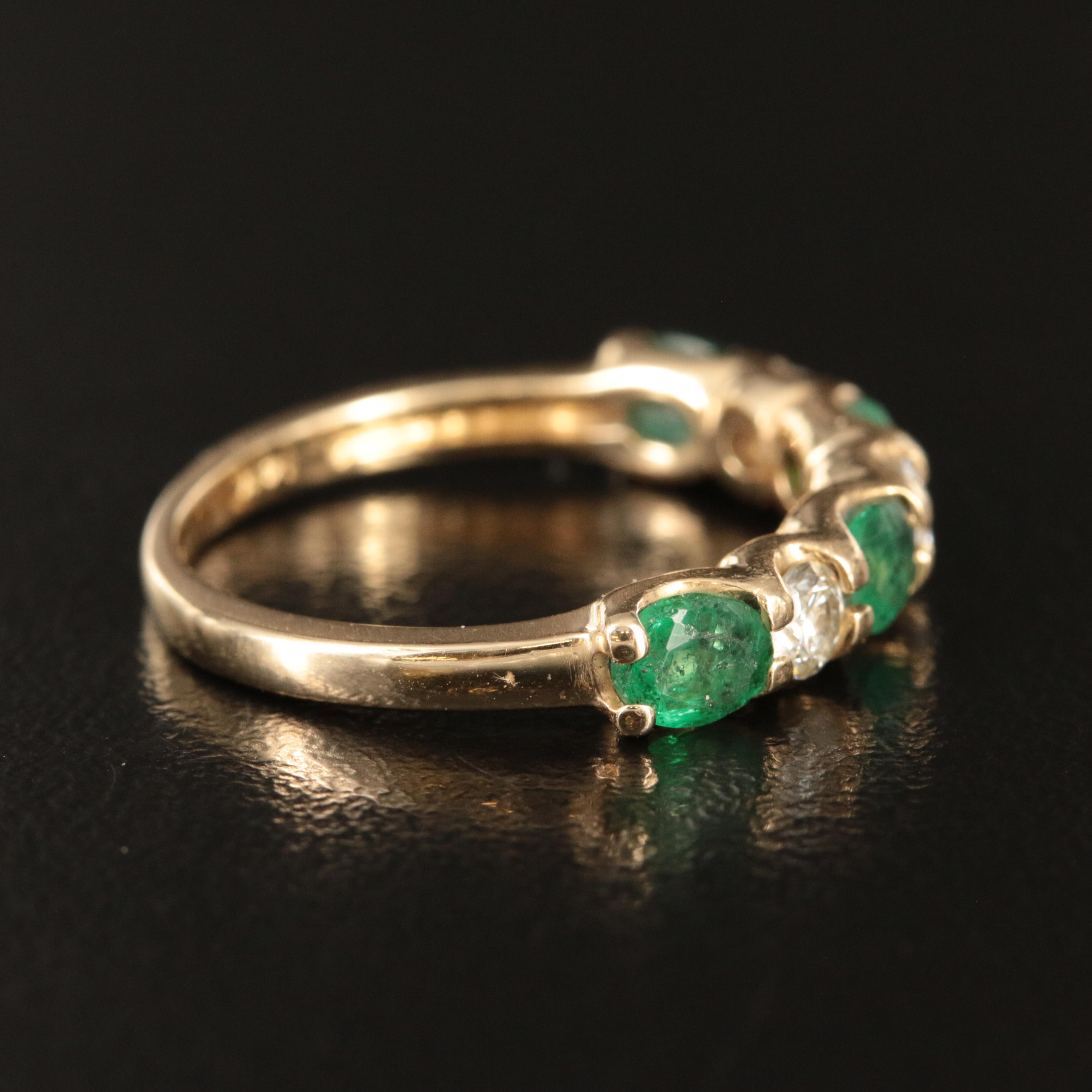 EFFY 14K Emerald and Diamond Band