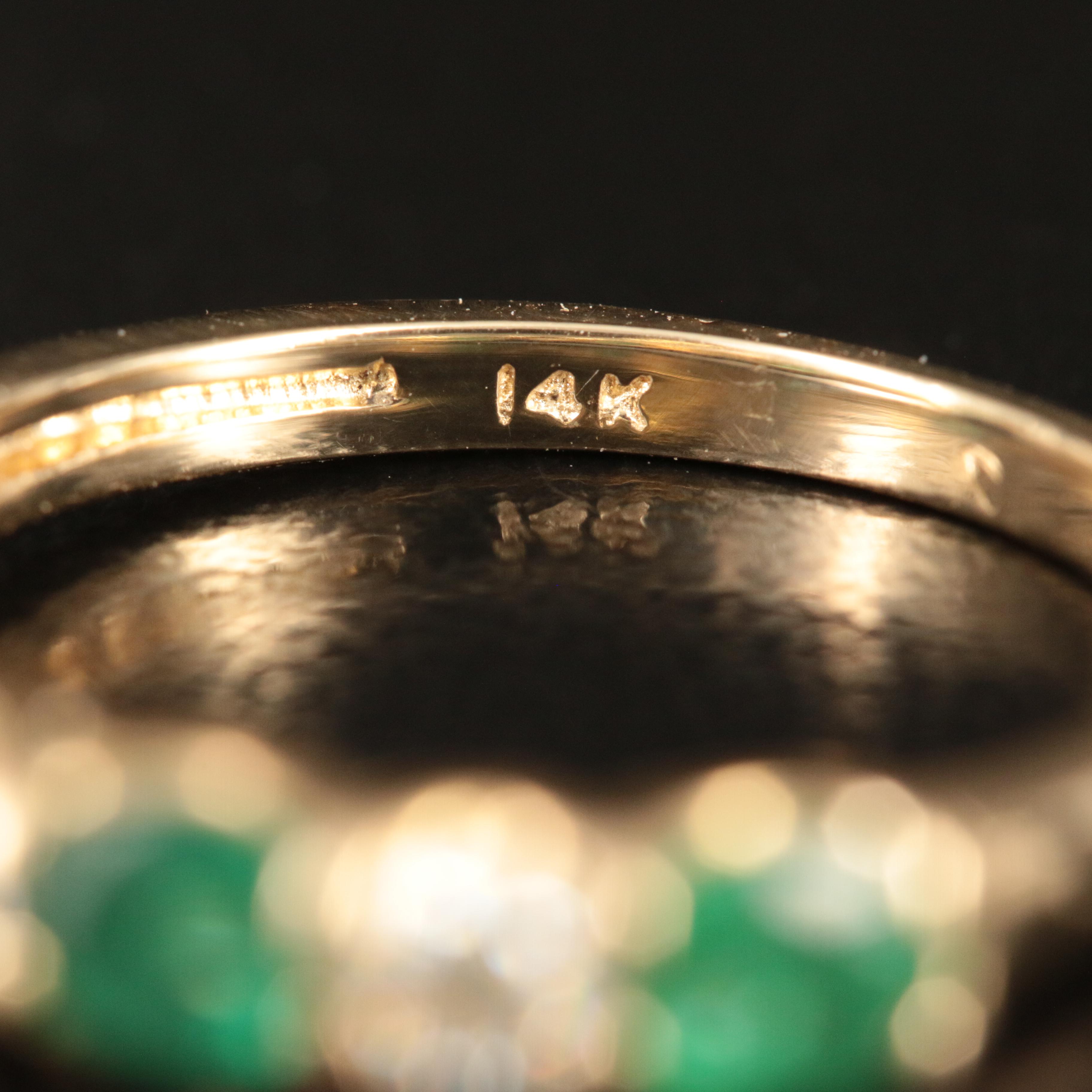 EFFY 14K Emerald and Diamond Band