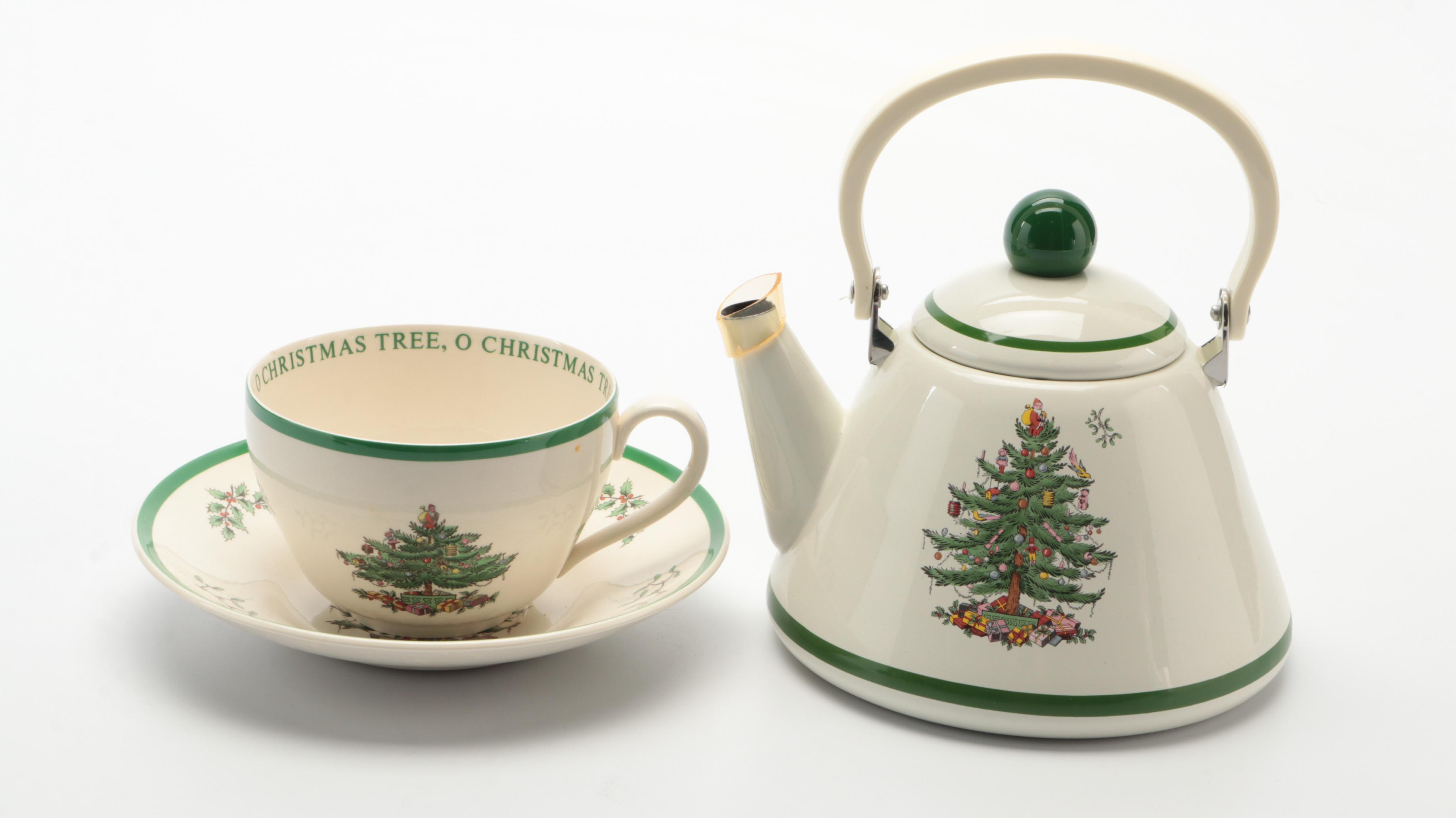 Spode "Christmas Tree" Serveware and Table Accessories