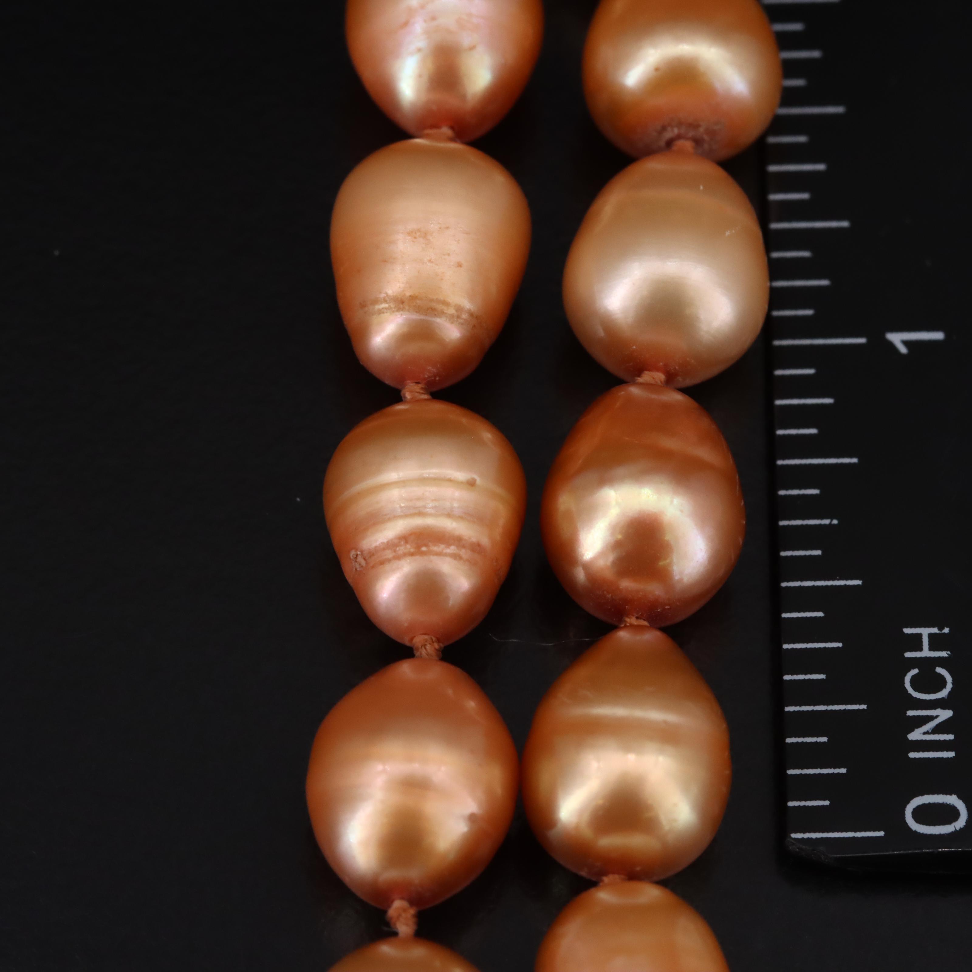 Pearl Necklace with 14K Clasp