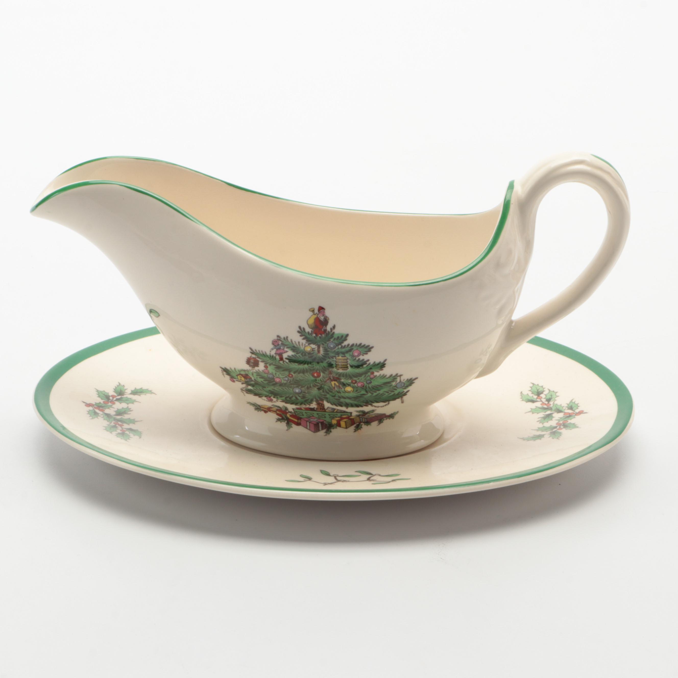 Spode "Christmas Tree" Serveware and Table Accessories