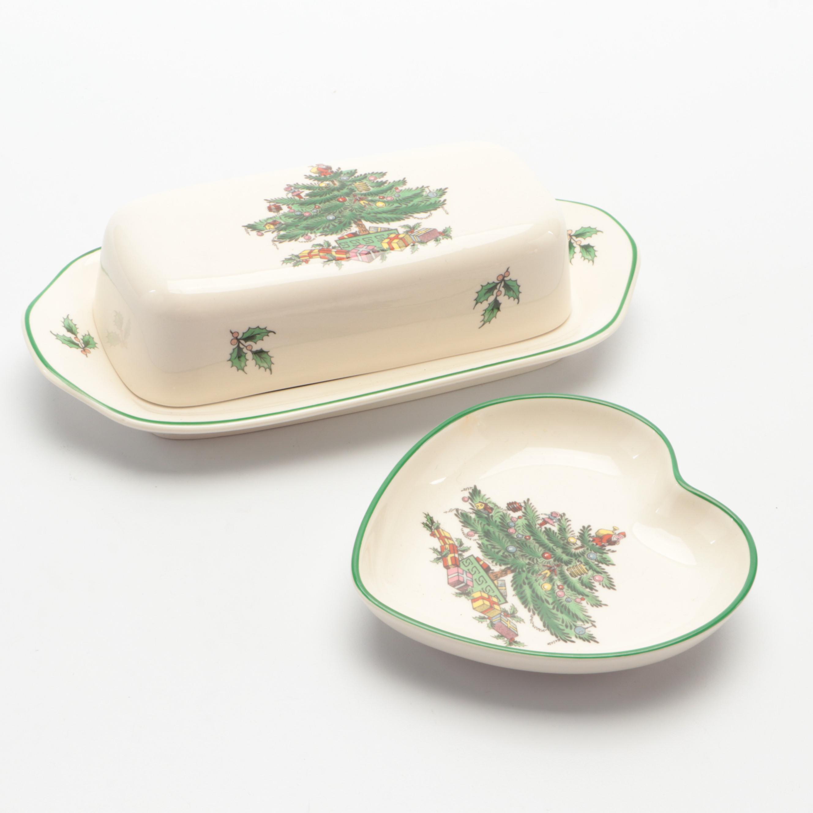 Spode "Christmas Tree" Serveware and Table Accessories