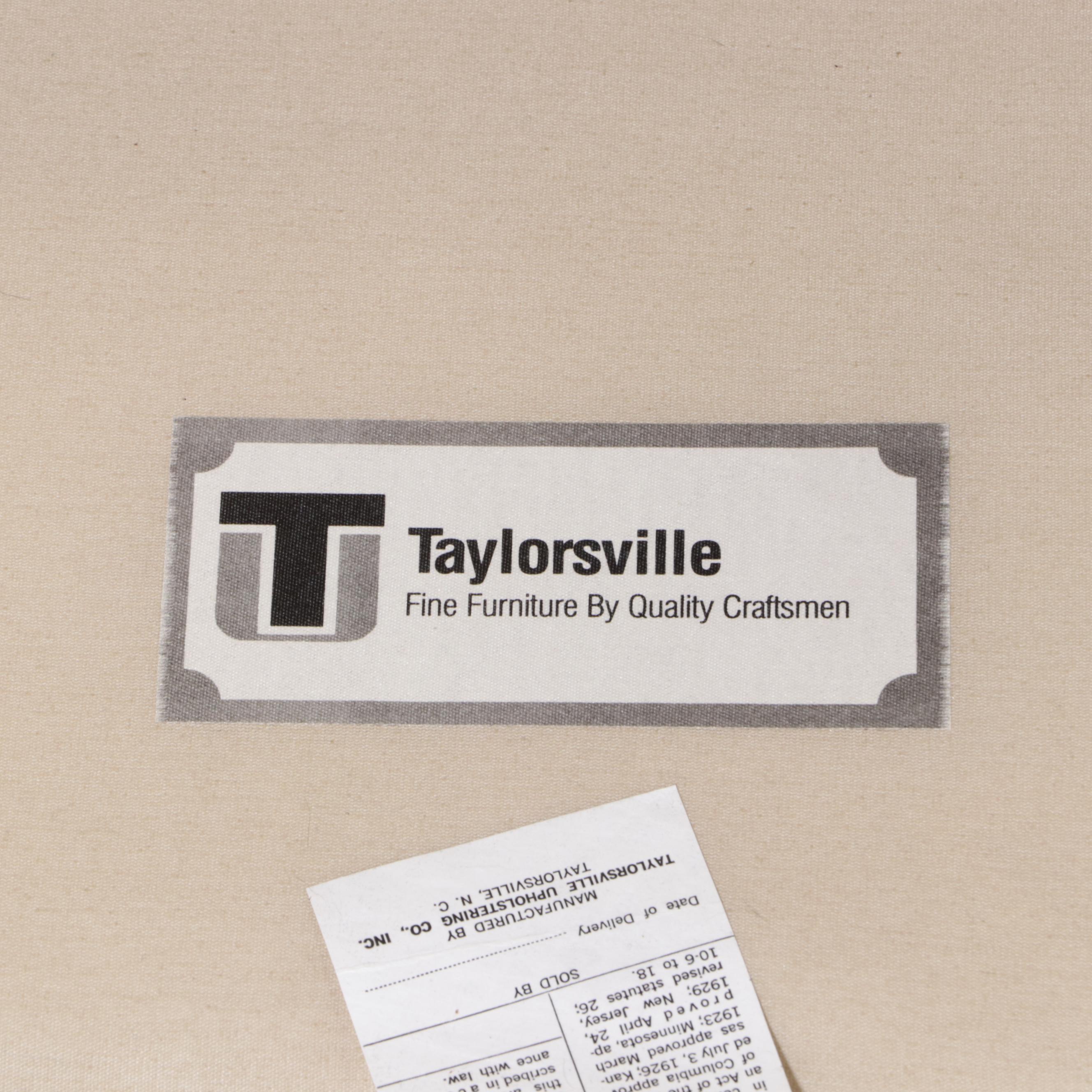 Pair of Taylorsville Custom-Upholstered Queen Anne Style Wingback Armchairs