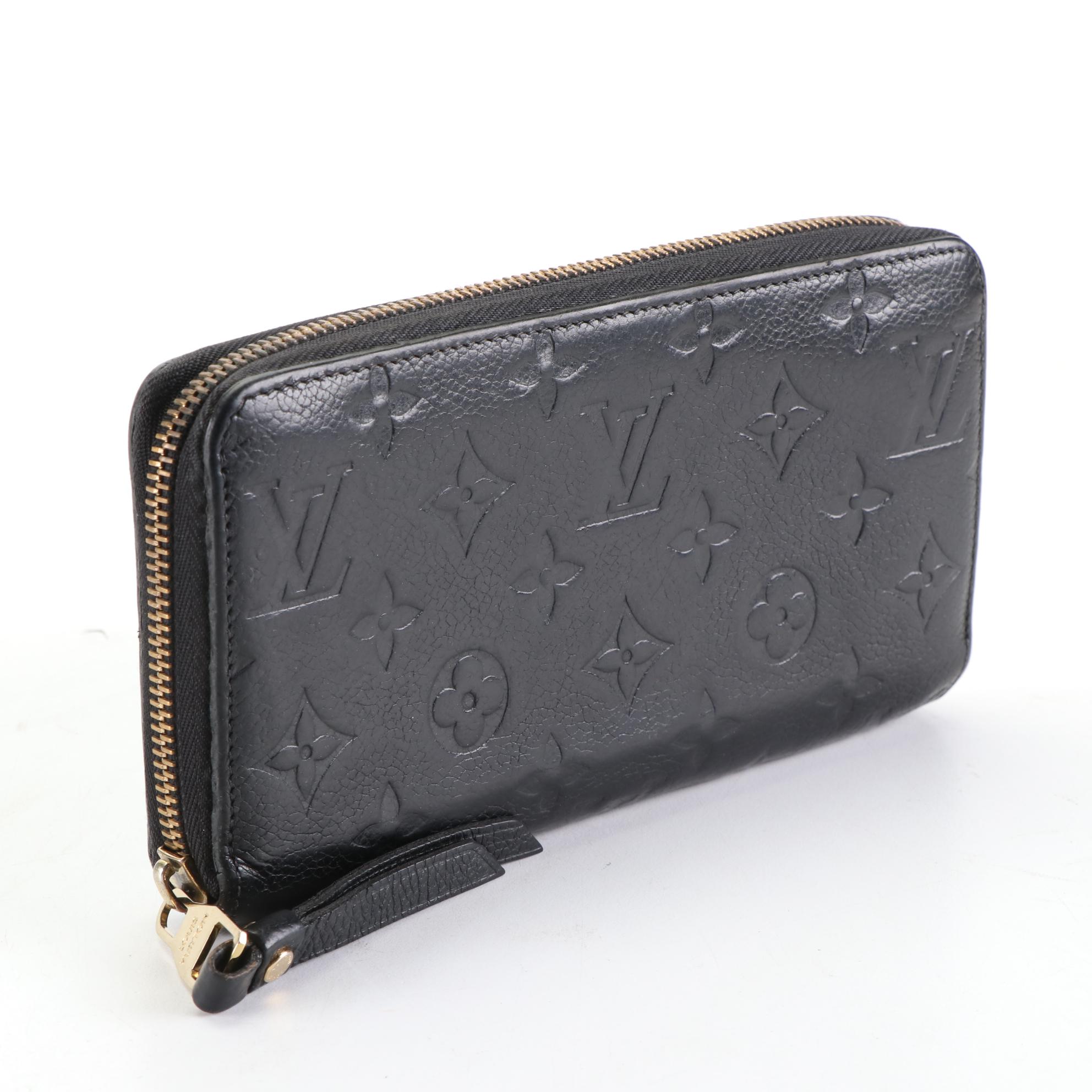 Louis Vuitton Zippy Wallet in Monogram Empreinte Black Leather