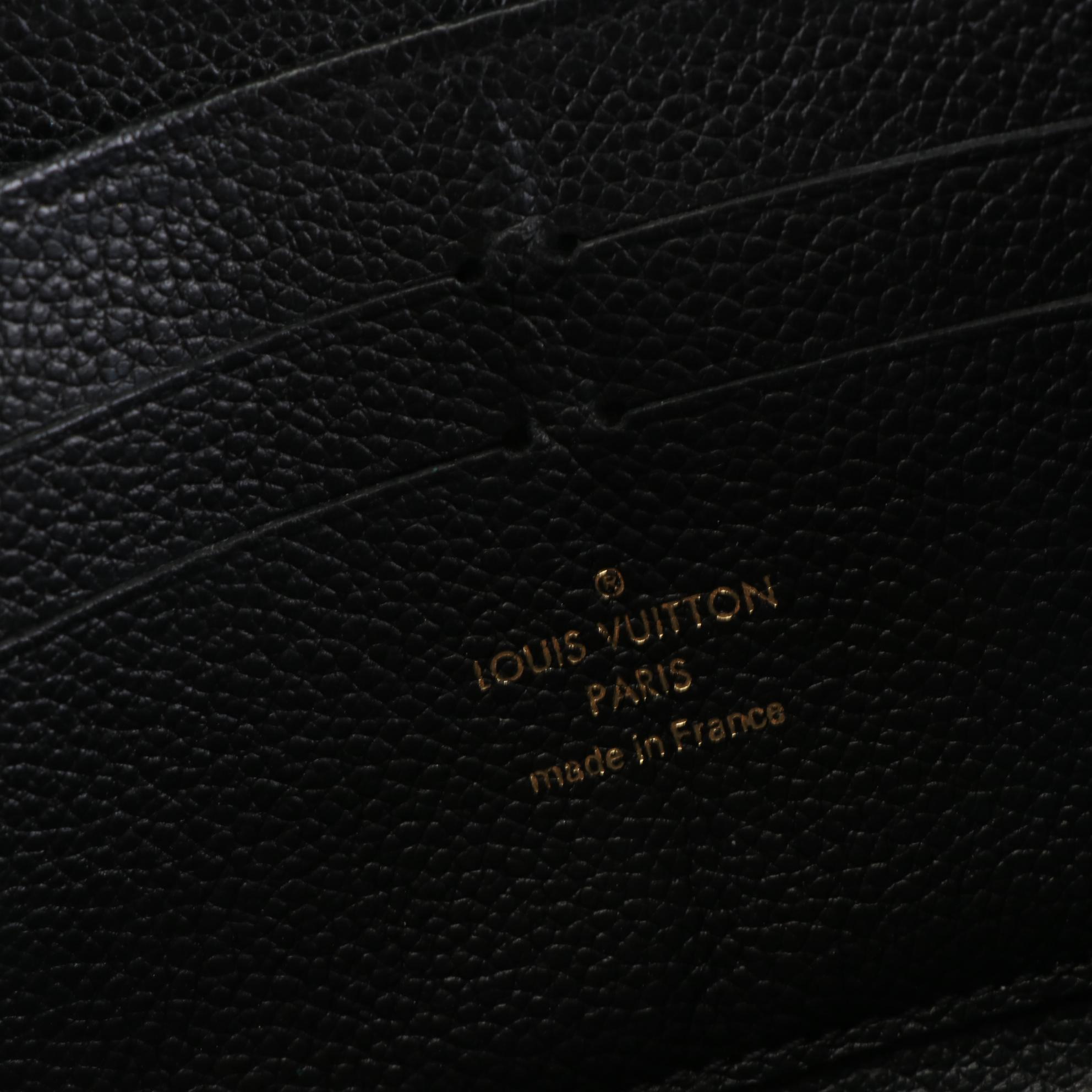 Louis Vuitton Zippy Wallet in Monogram Empreinte Black Leather