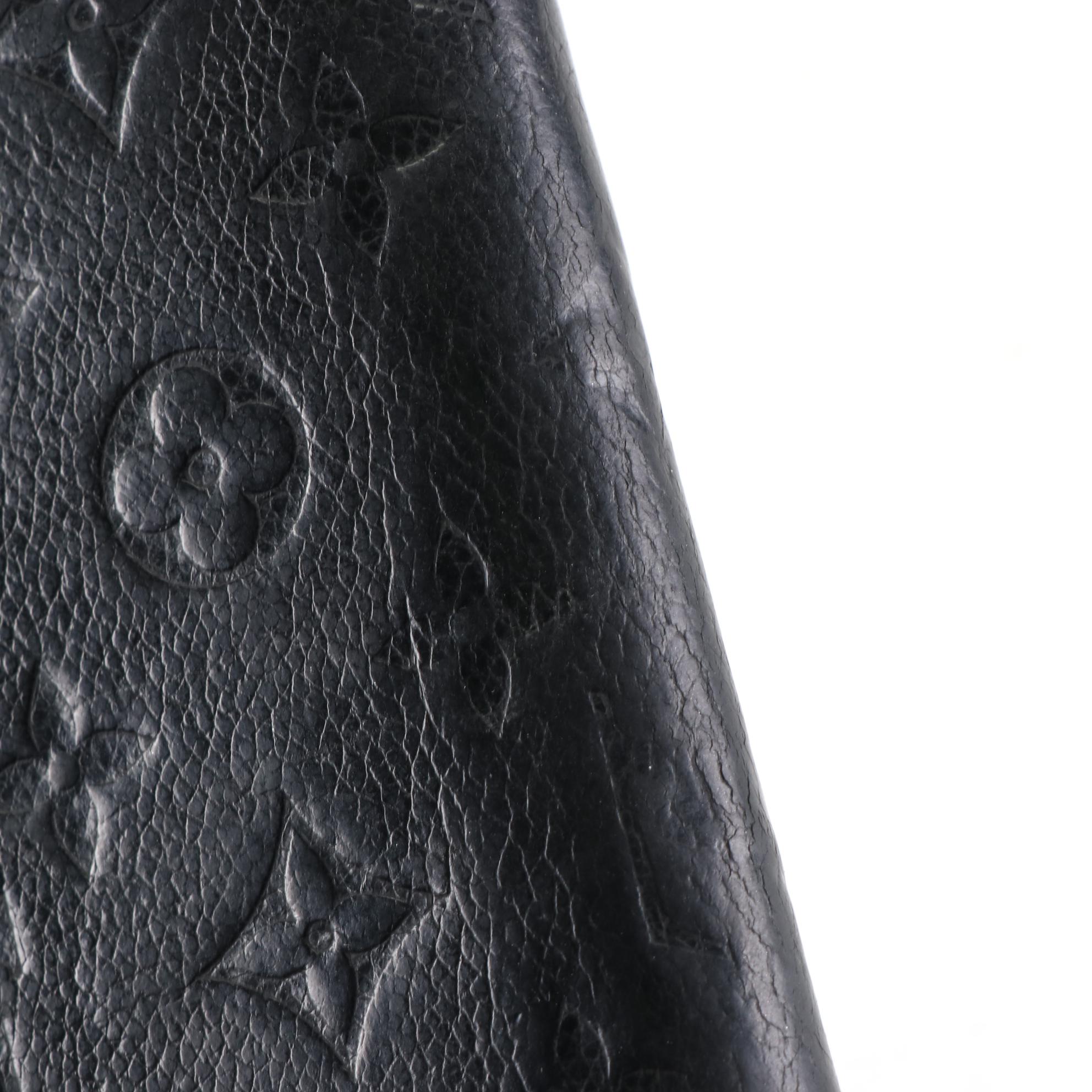 Louis Vuitton Zippy Wallet in Monogram Empreinte Black Leather