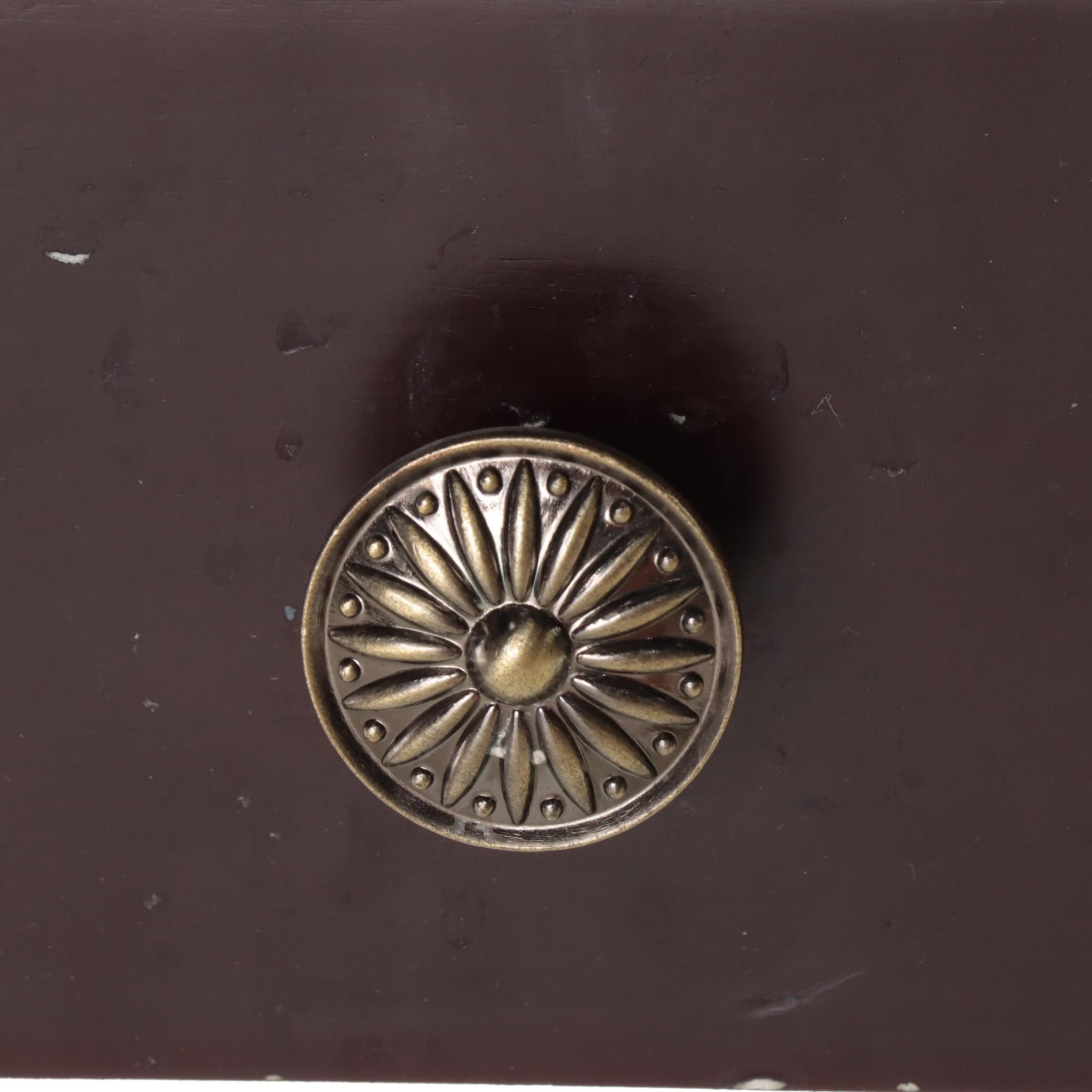 Mahogany Finish Wooden Side Table