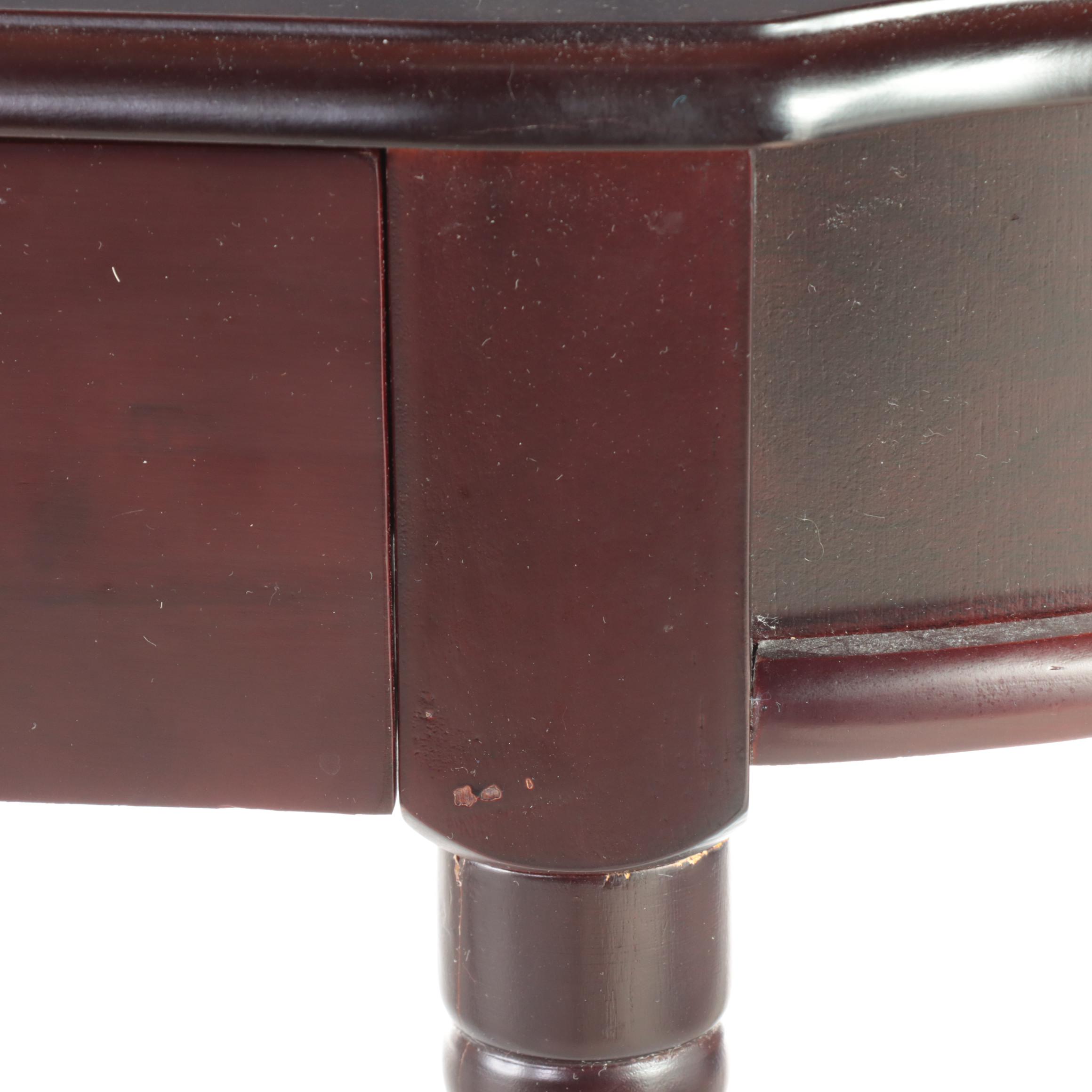 Mahogany Finish Wooden Side Table