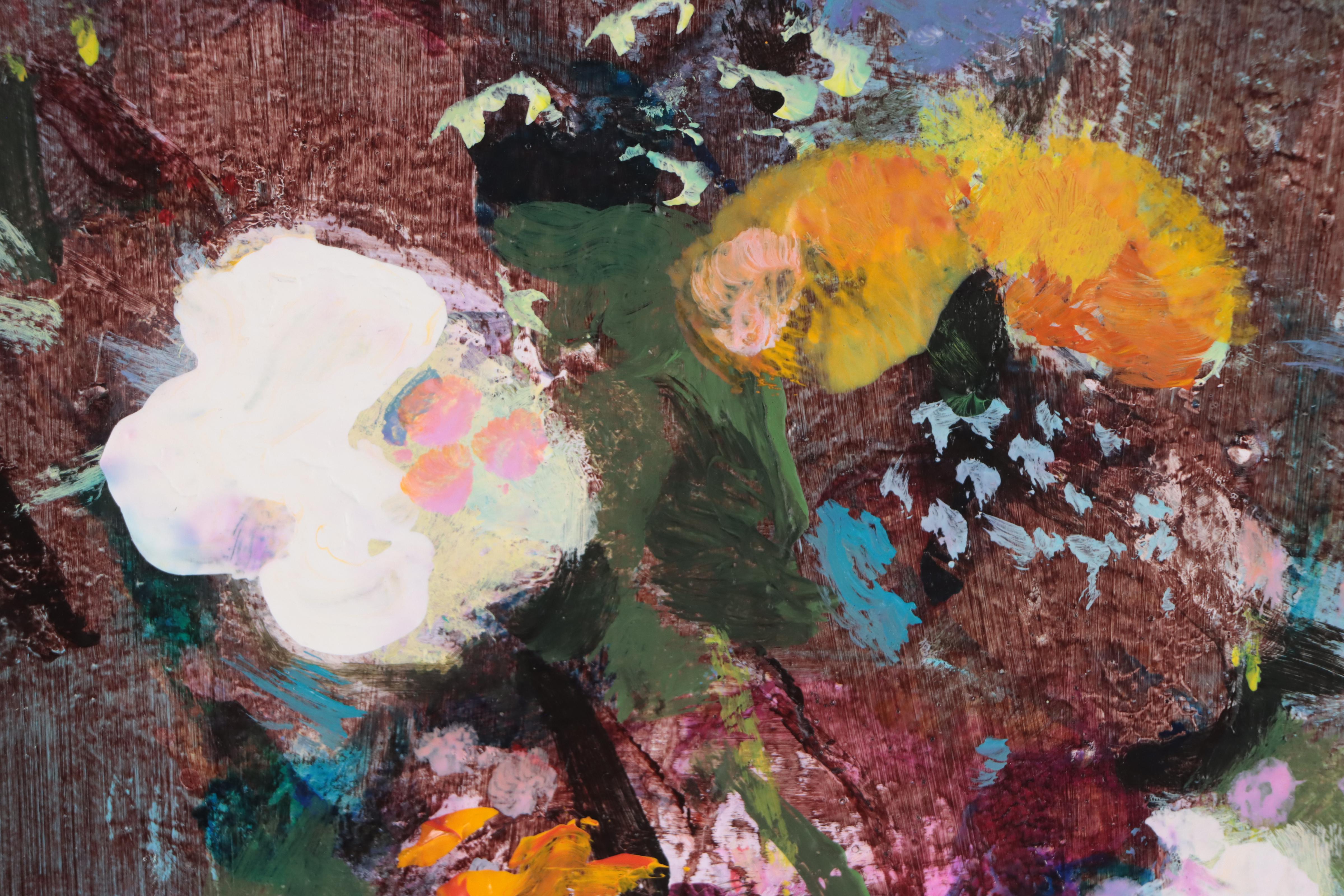 Mark Whitmarsh Acrylic Painting "Night Bloom," 2022