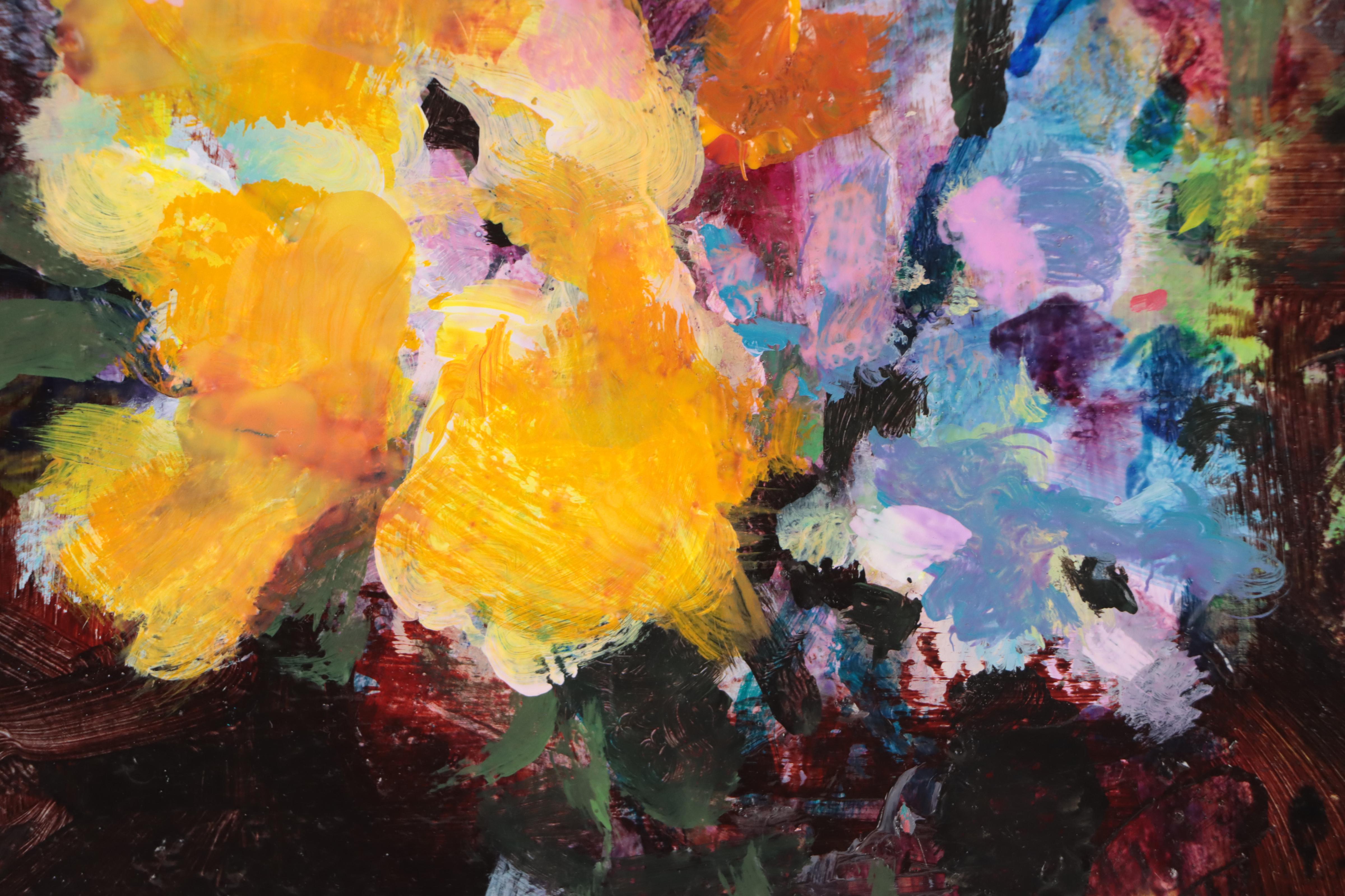 Mark Whitmarsh Acrylic Painting "Night Bloom," 2022