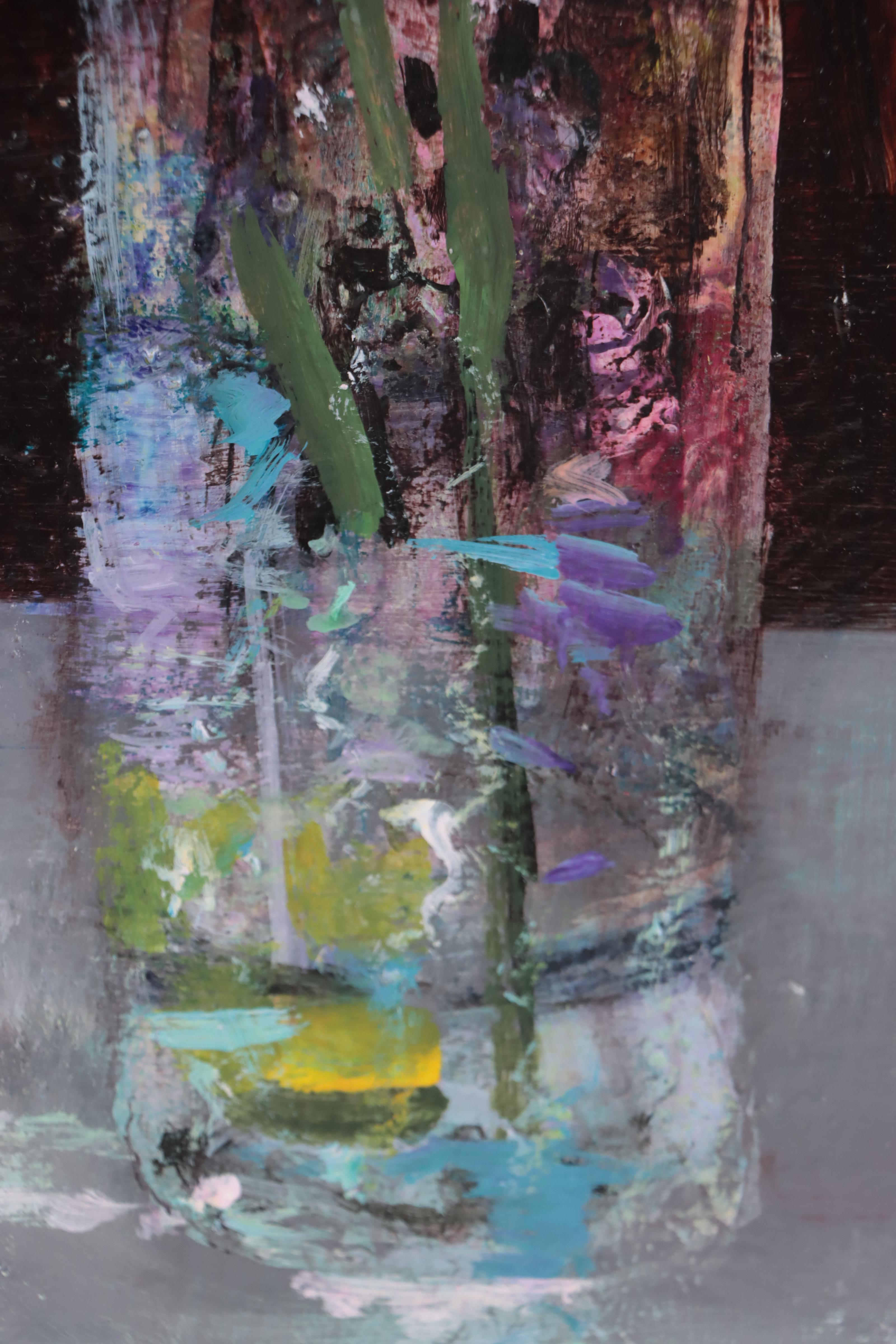 Mark Whitmarsh Acrylic Painting "Night Bloom," 2022