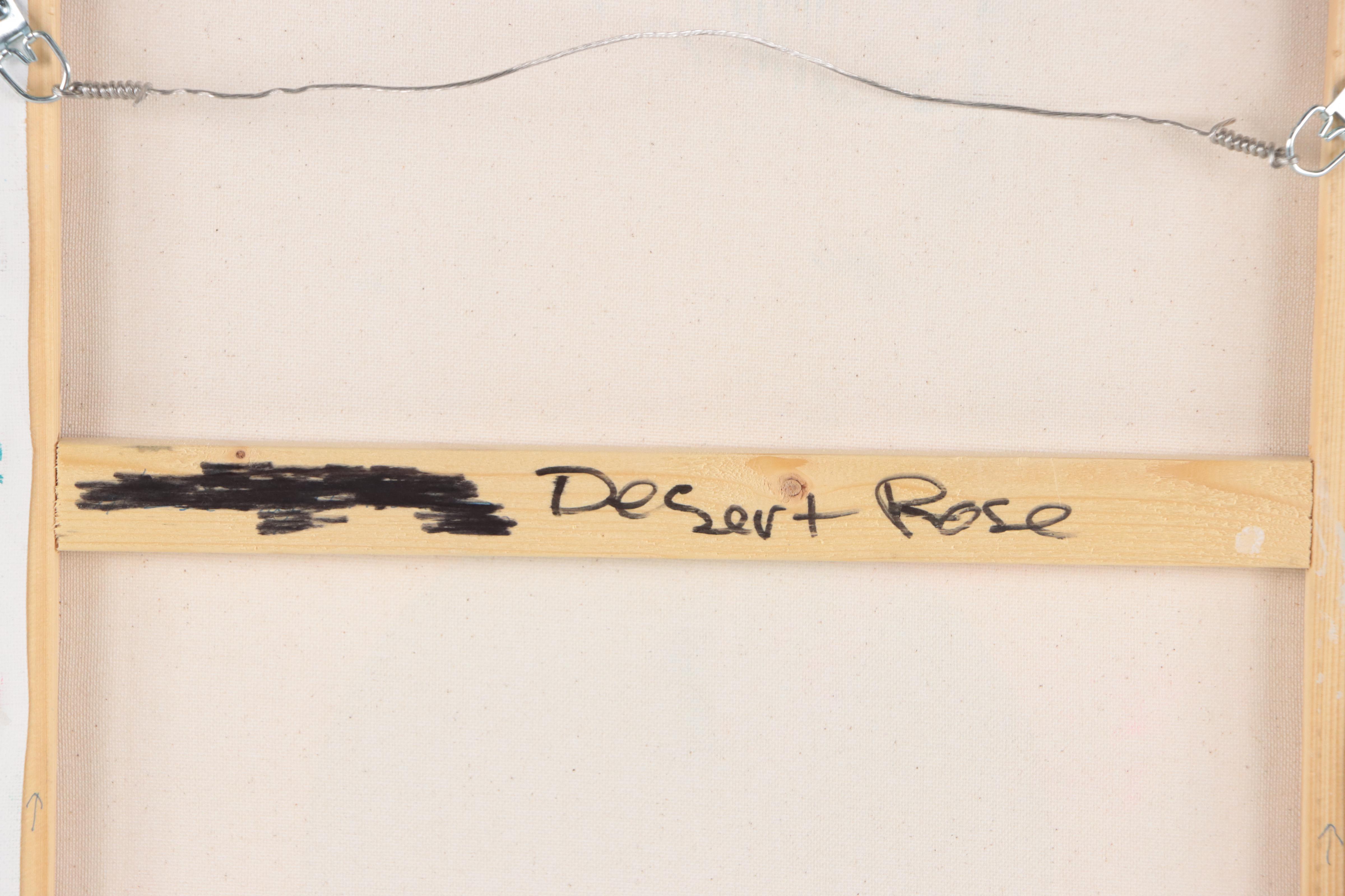 Mark Whitmarsh Acrylic Painting "Desert Rose," 2022