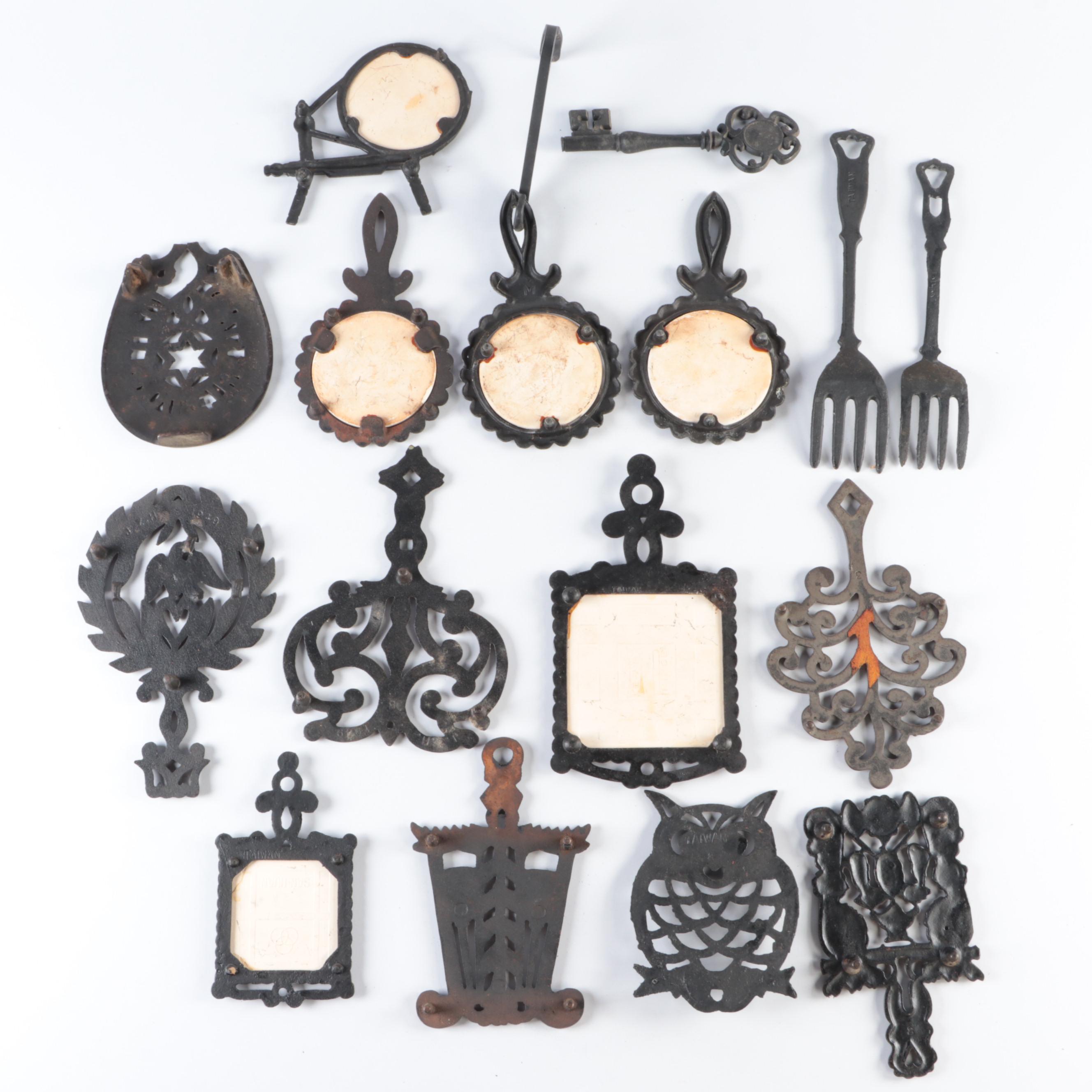 Cast Iron Trivets and Wall Decor