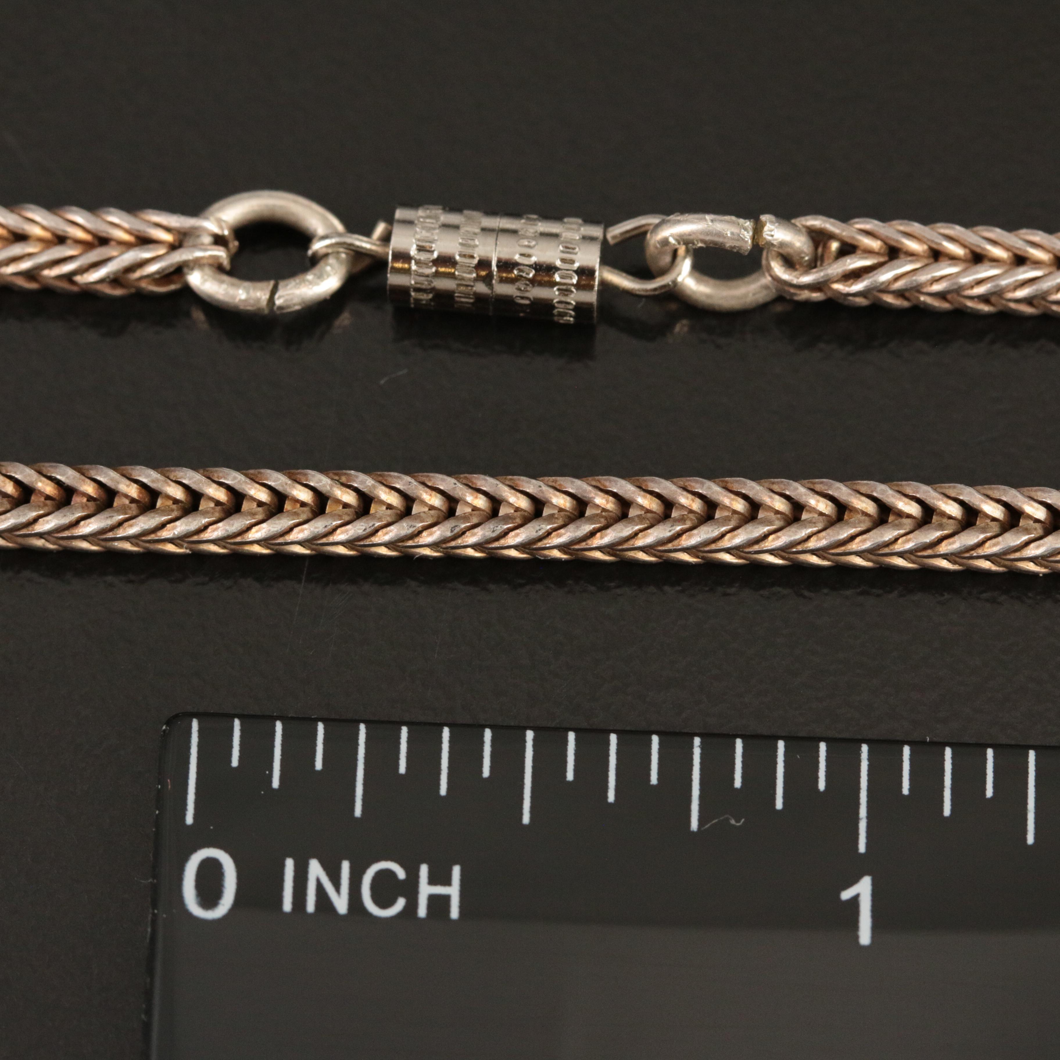 Sterling Foxtail Chain Necklace