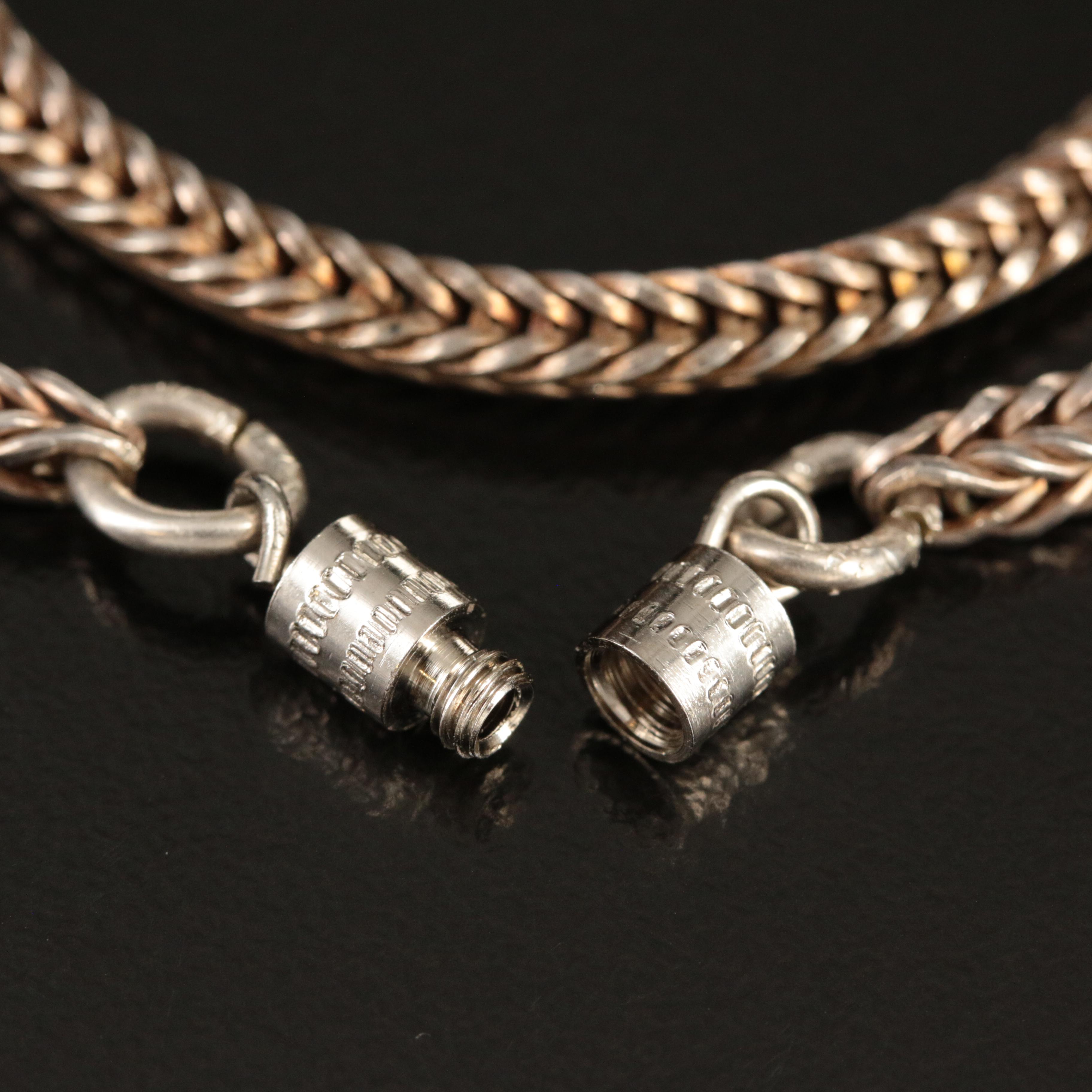 Sterling Foxtail Chain Necklace