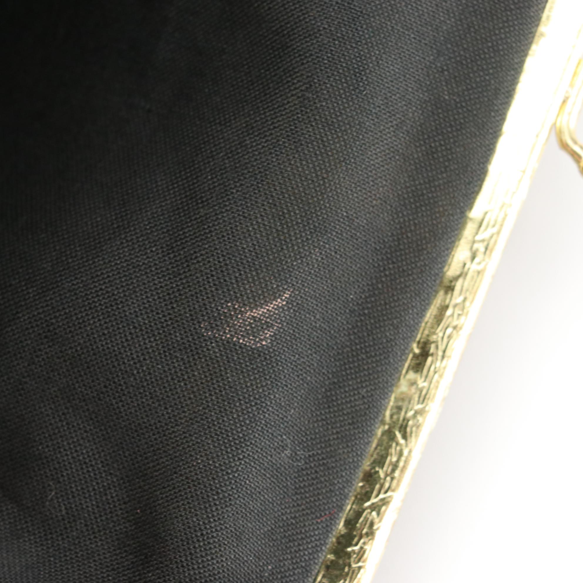 Small Kisslock Frame Purse Duo in Black and Floral Tapestry