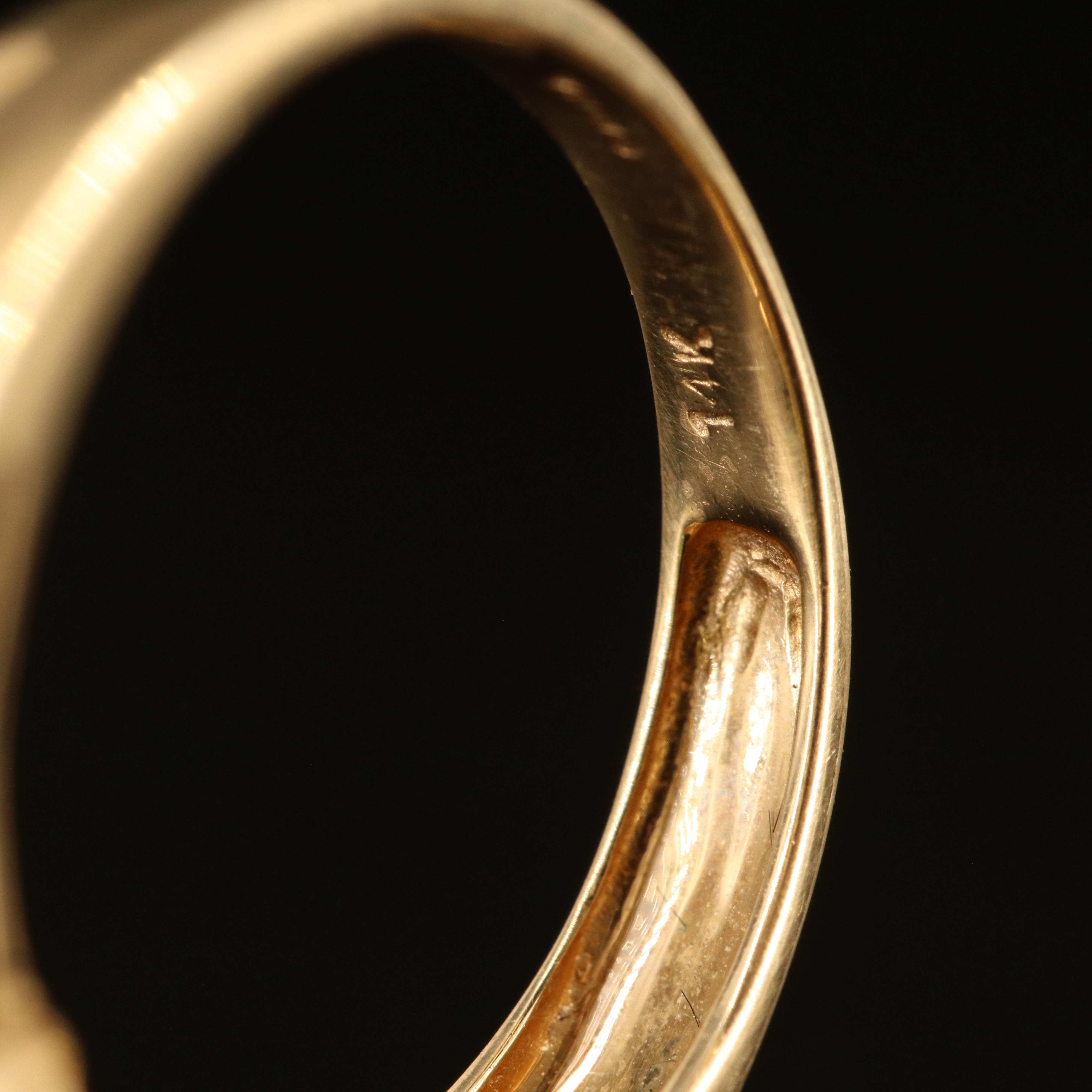 14K Diopside and Diamond Ring