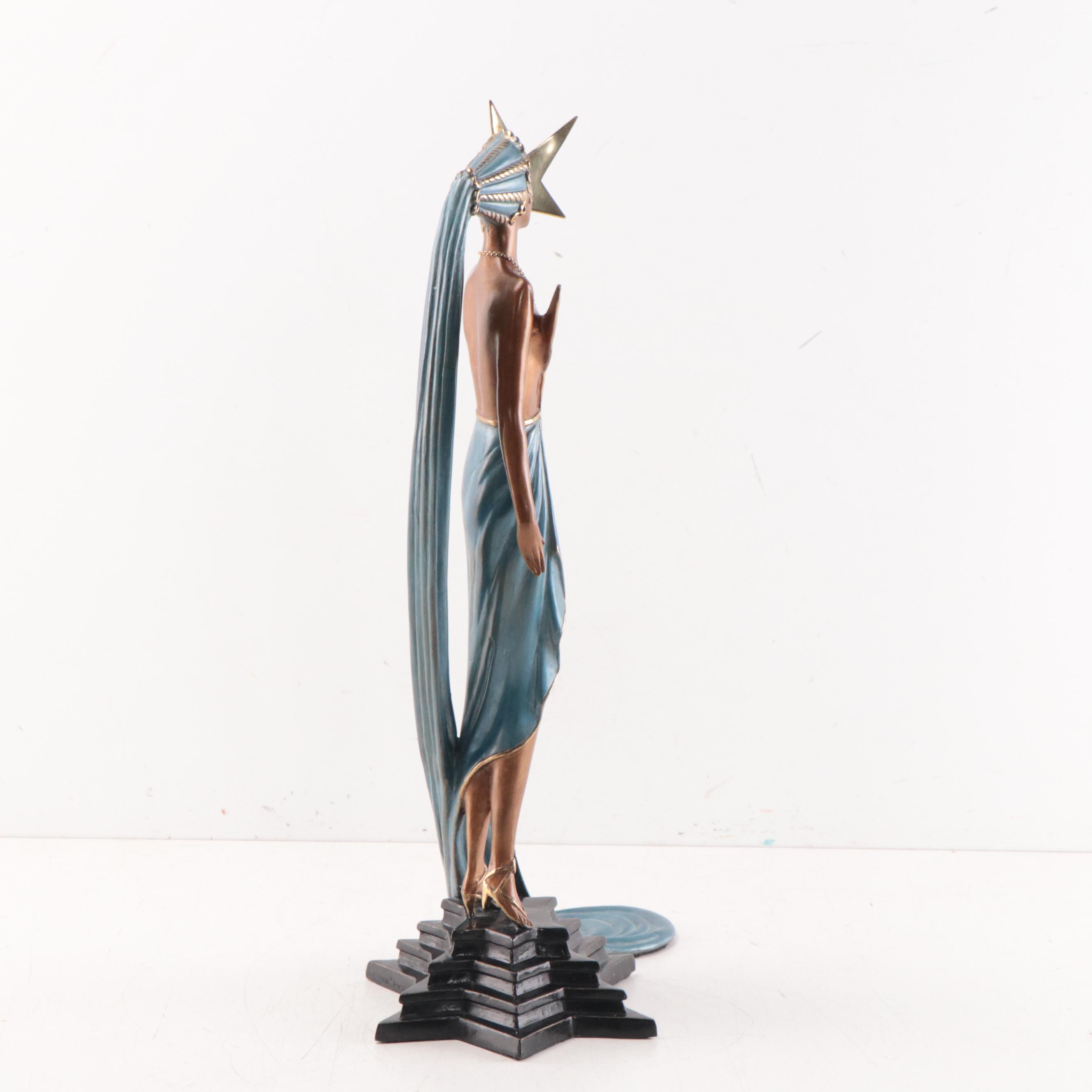 Erté Patinated Bronze Sculpture "Astra," 1987