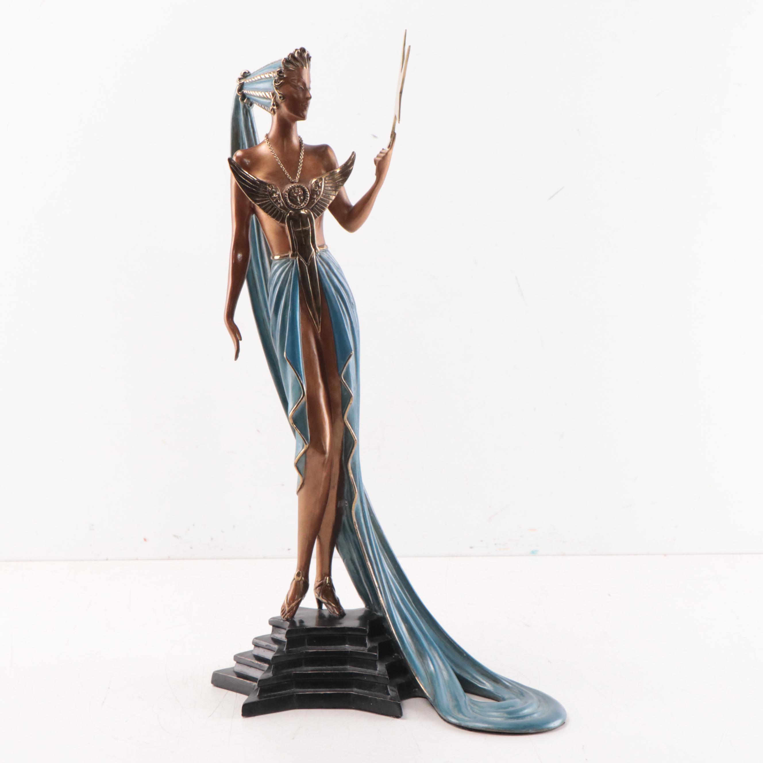 Erté Patinated Bronze Sculpture "Astra," 1987