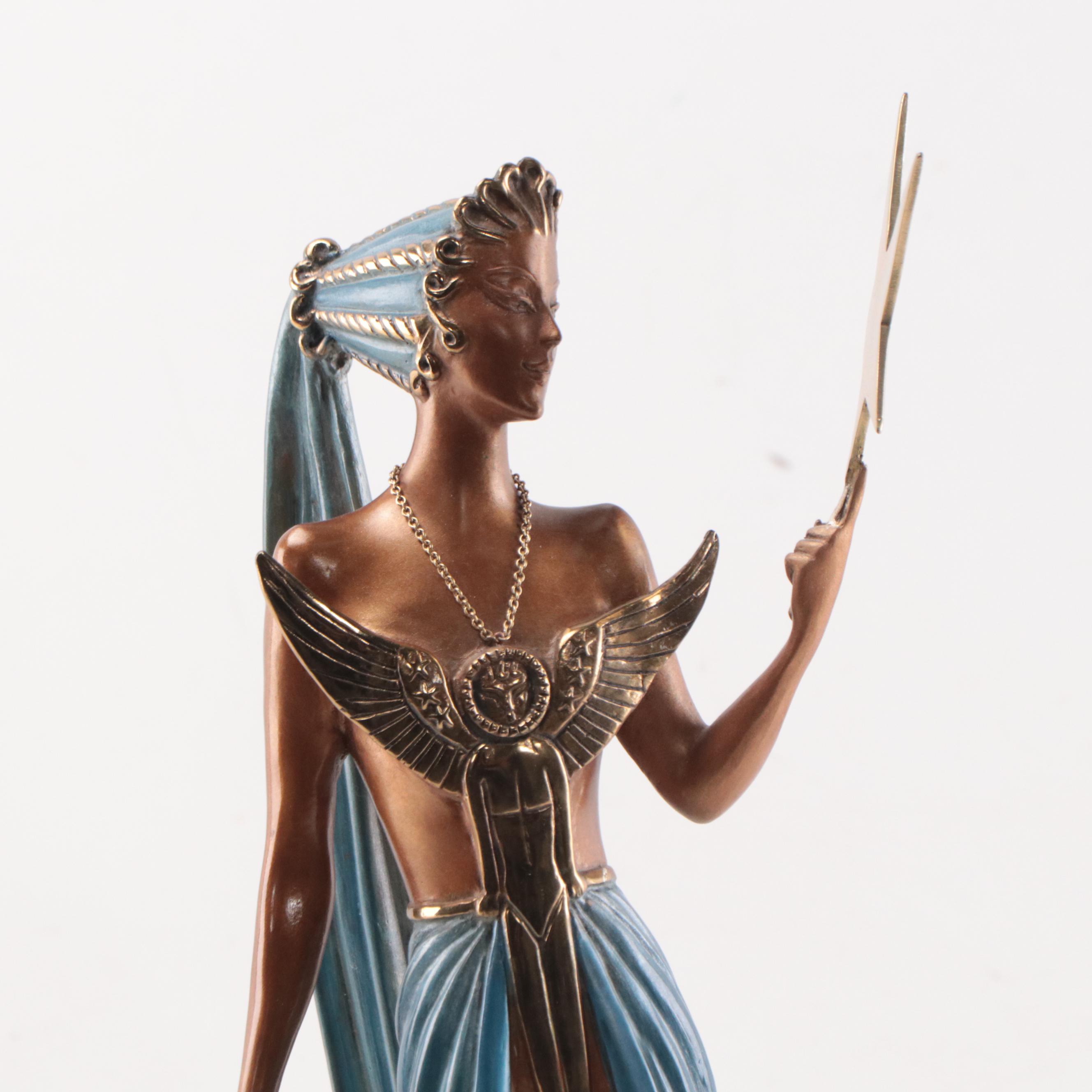 Erté Patinated Bronze Sculpture "Astra," 1987