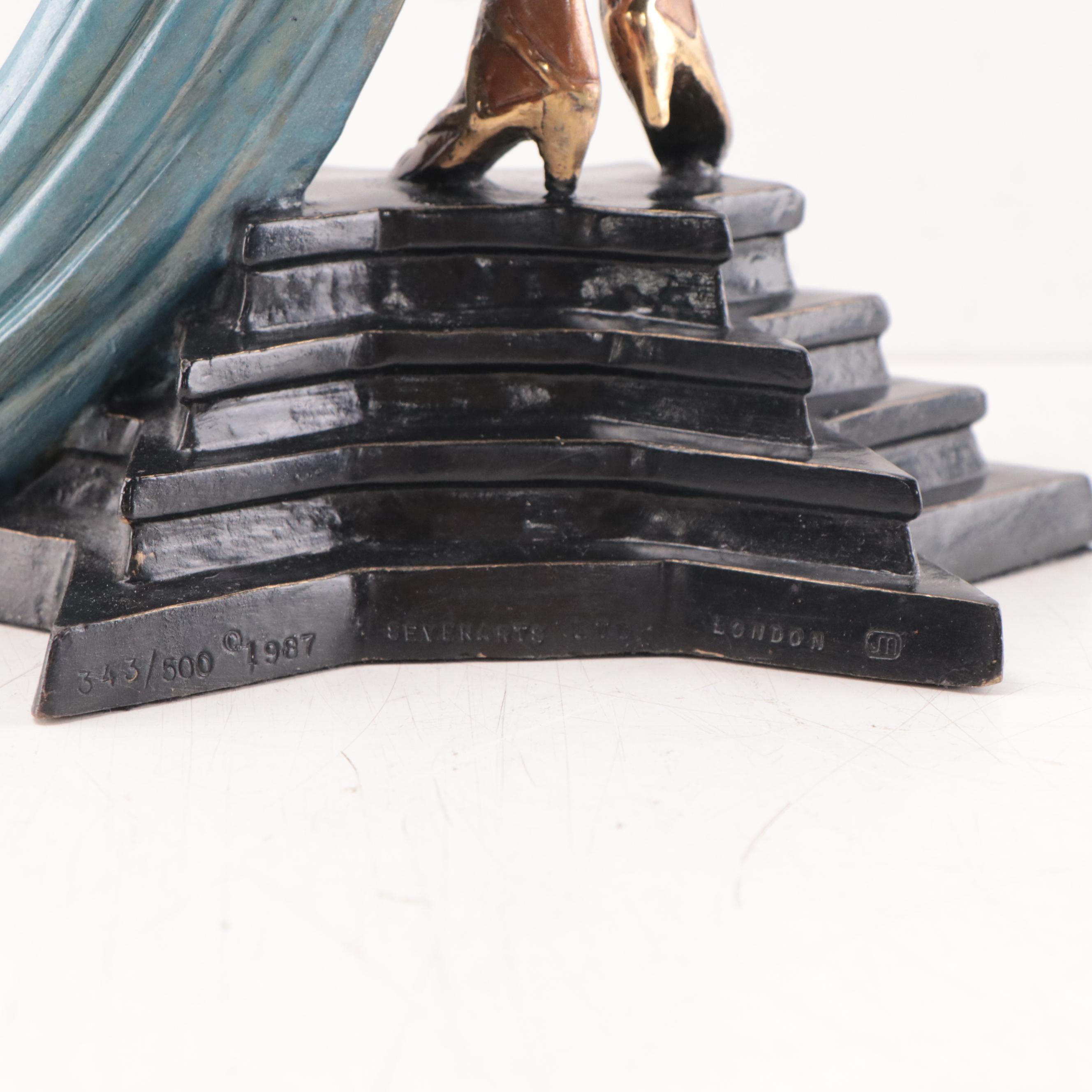 Erté Patinated Bronze Sculpture "Astra," 1987