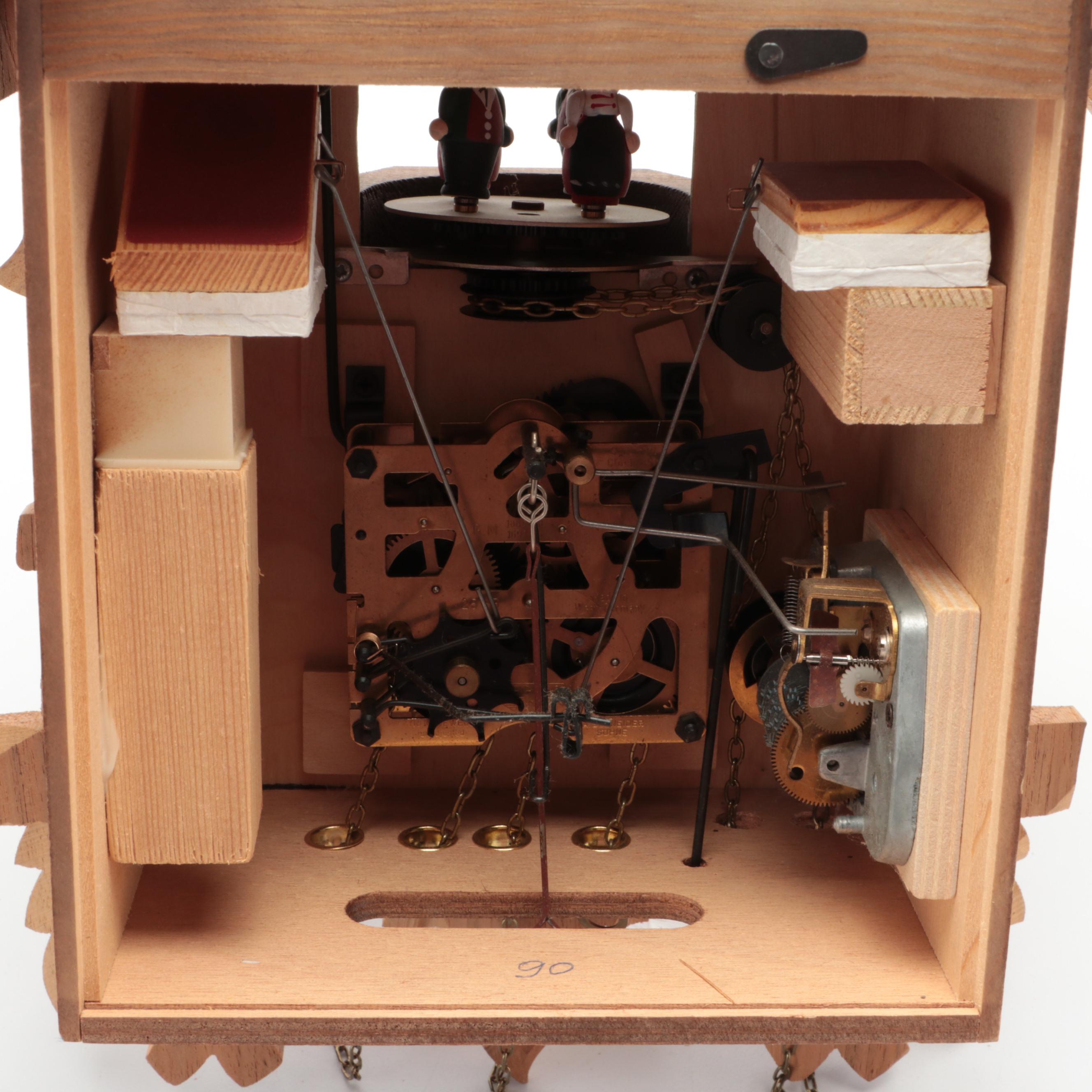 Traditional Style Carved German Musical Cuckoo Clock