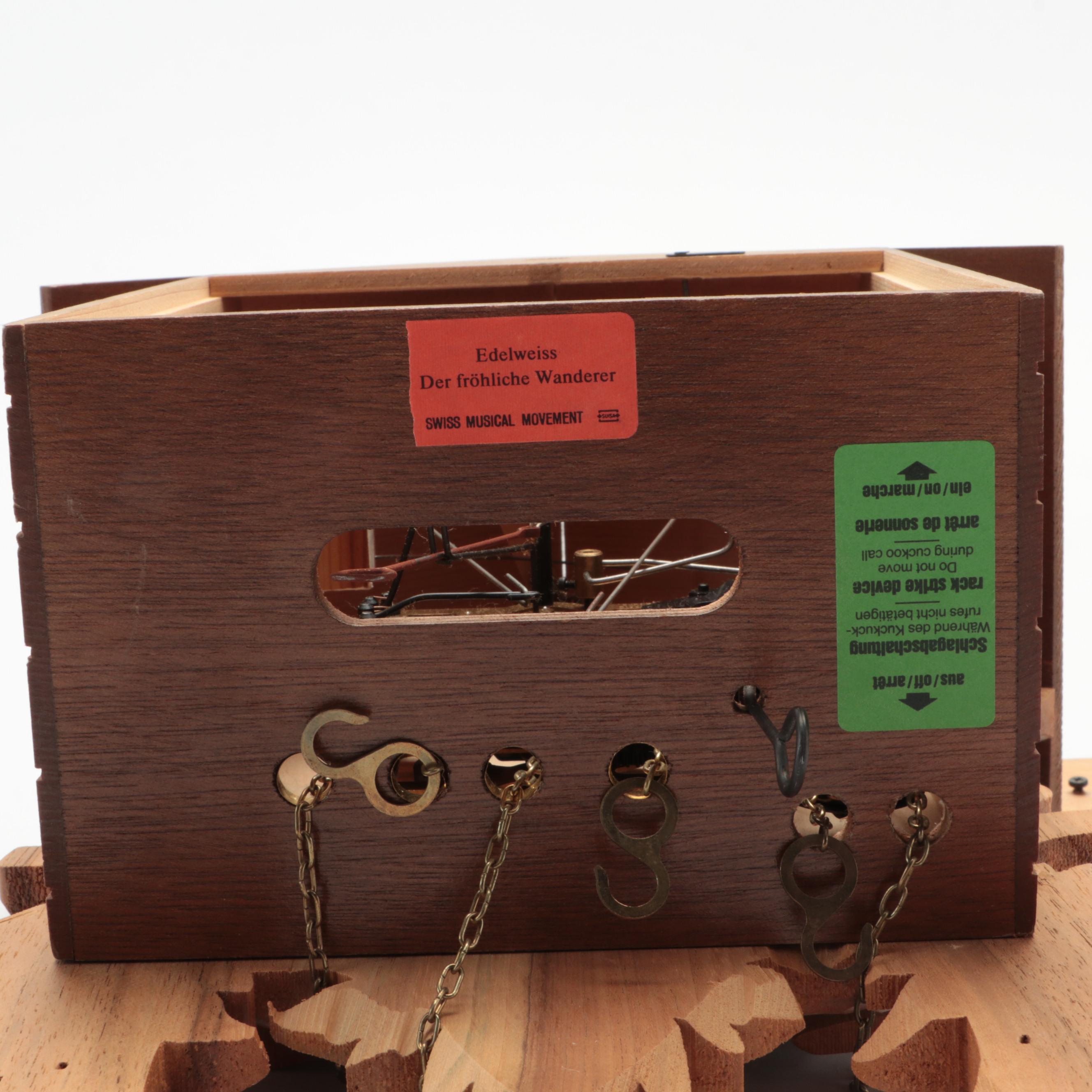 Traditional Style Carved German Musical Cuckoo Clock