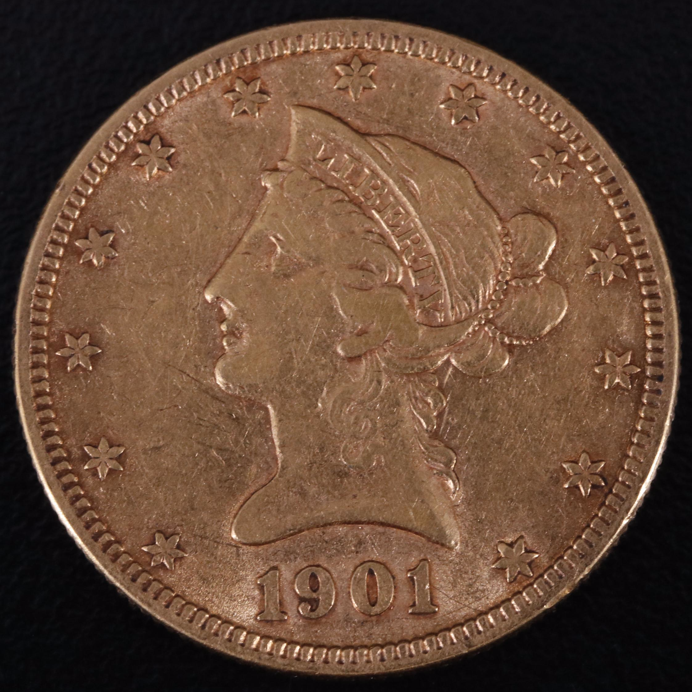 1901 Liberty Head $10 Gold Coin