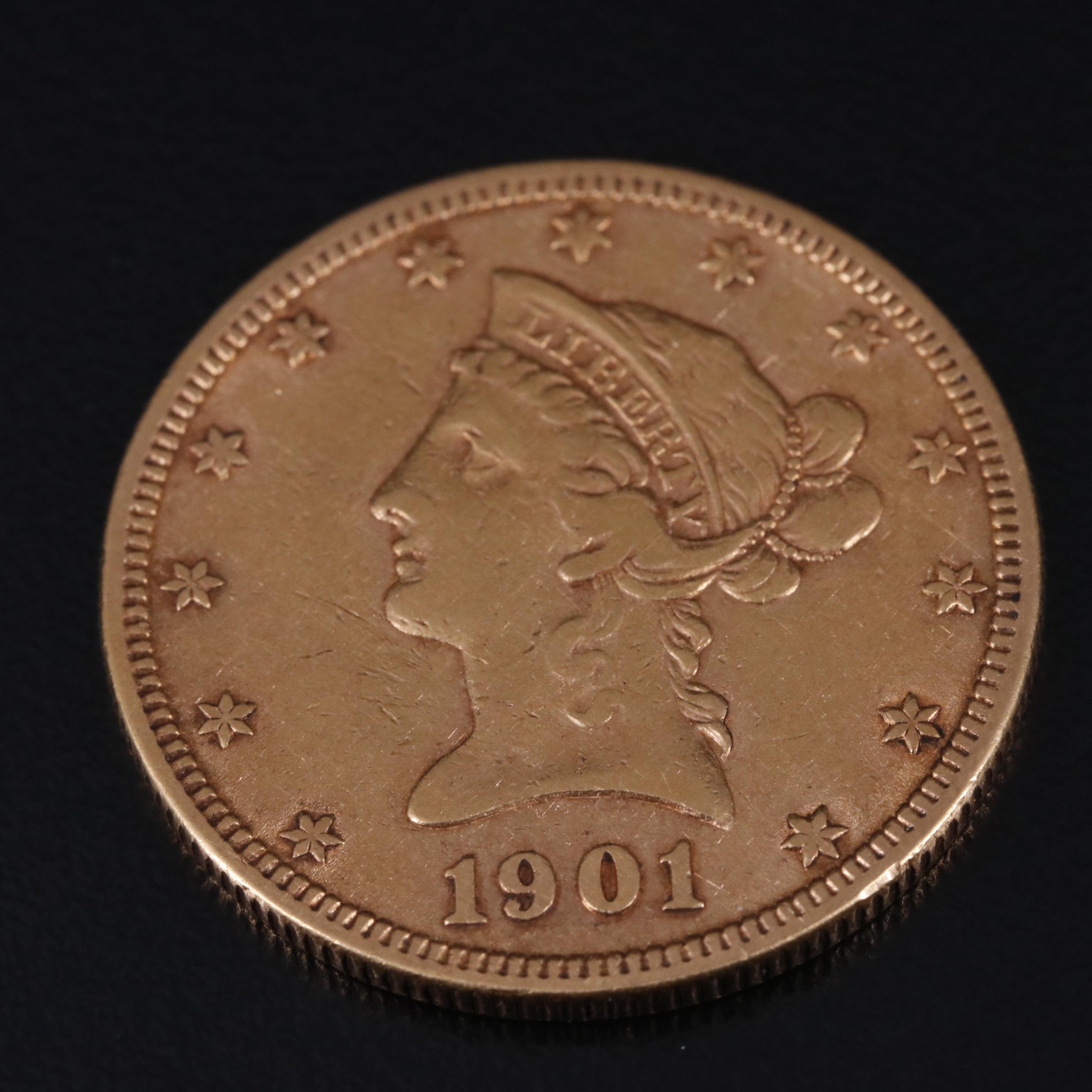 1901 Liberty Head $10 Gold Coin