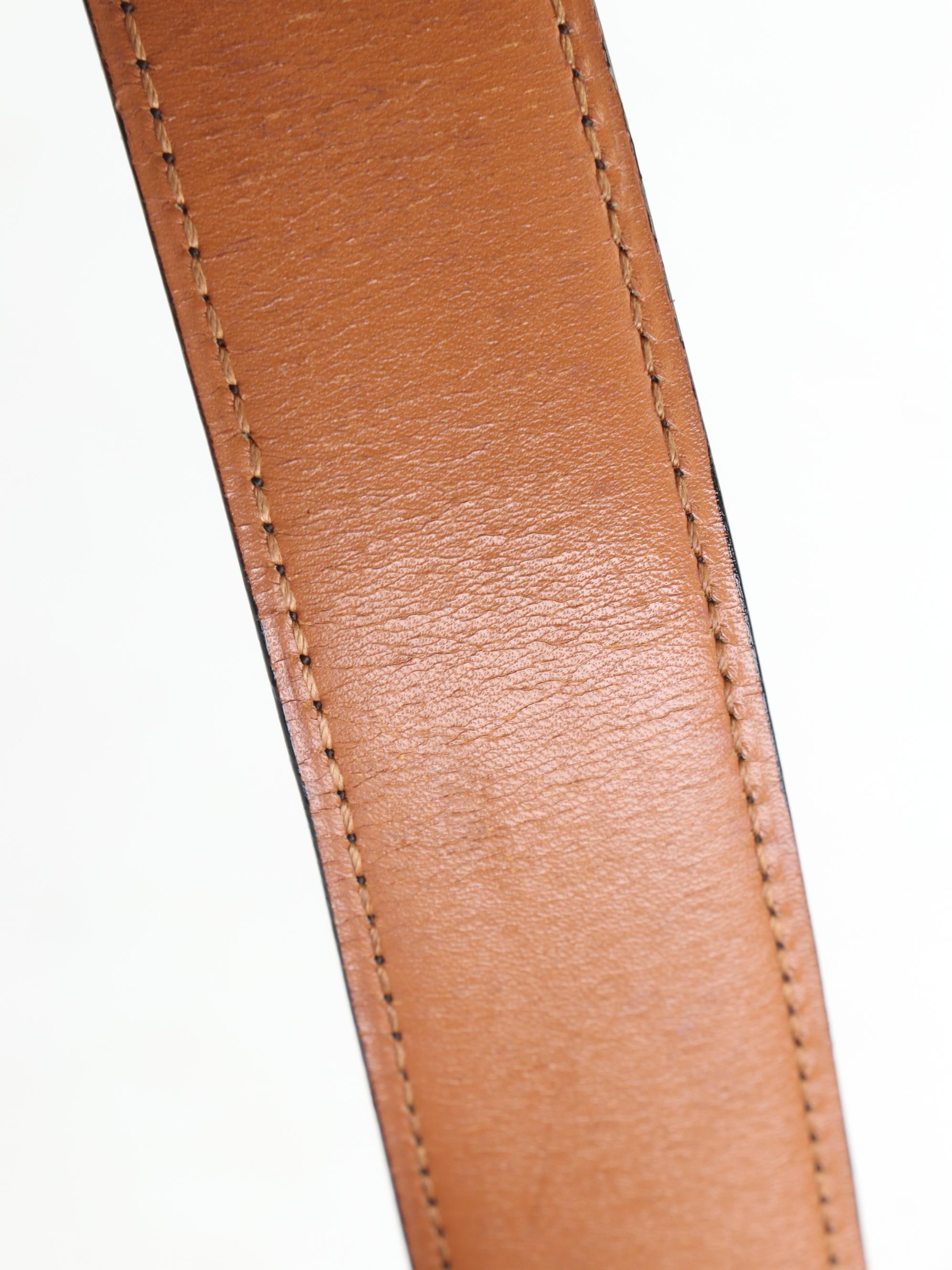 Hermès Leather Reversible Belt