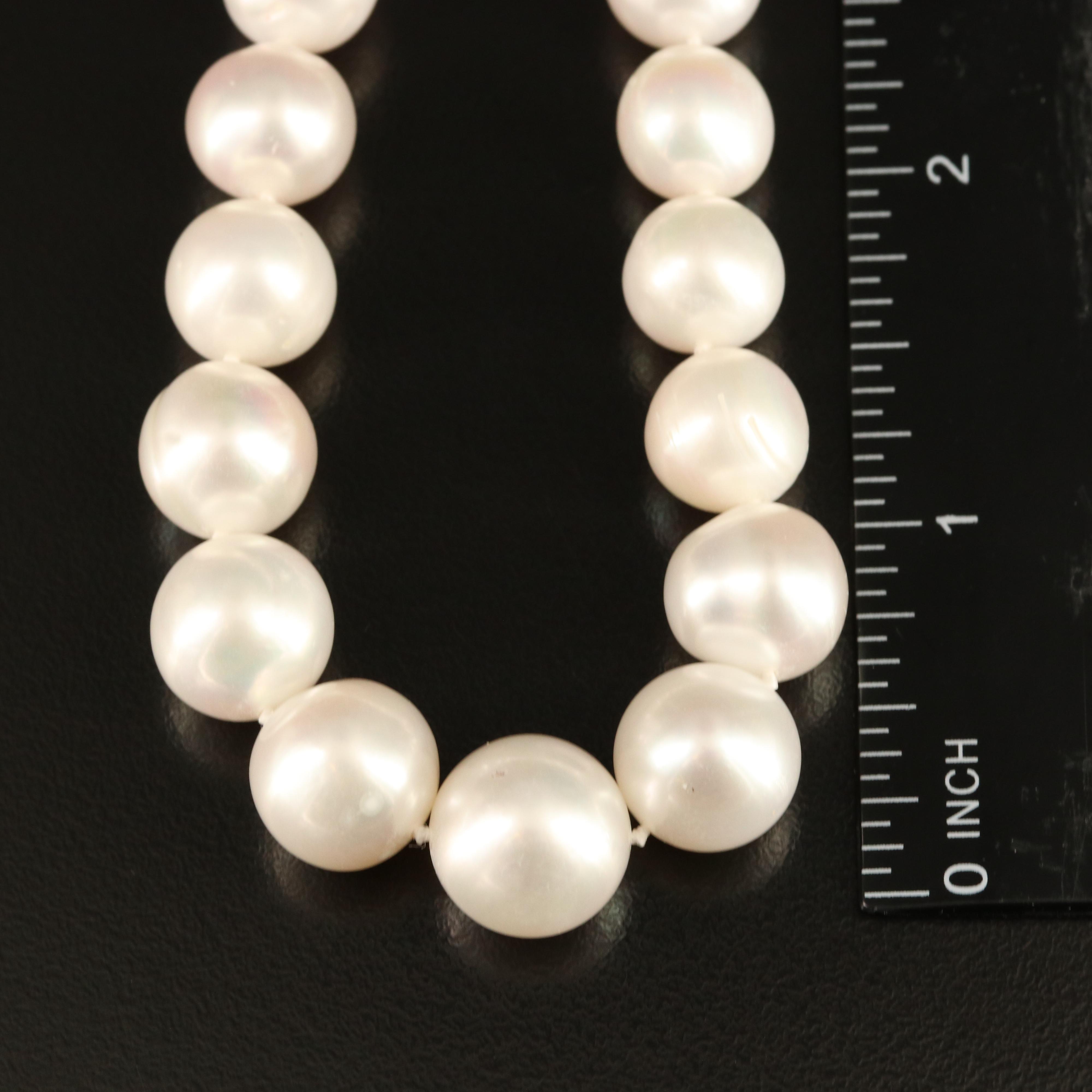 Pearl Necklace with 14K Clasp
