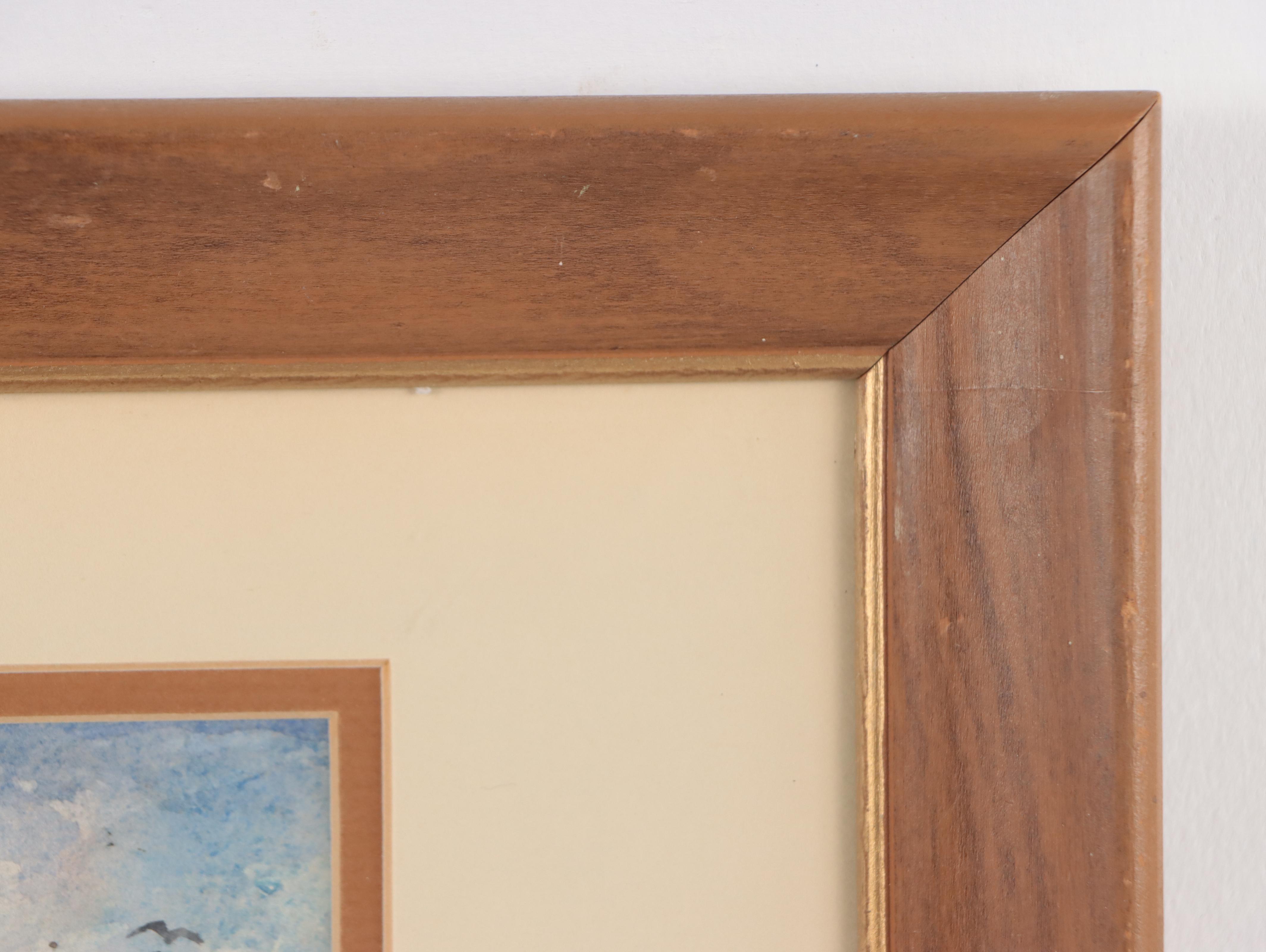 Landscape Watercolor Painting, Late 20th Century