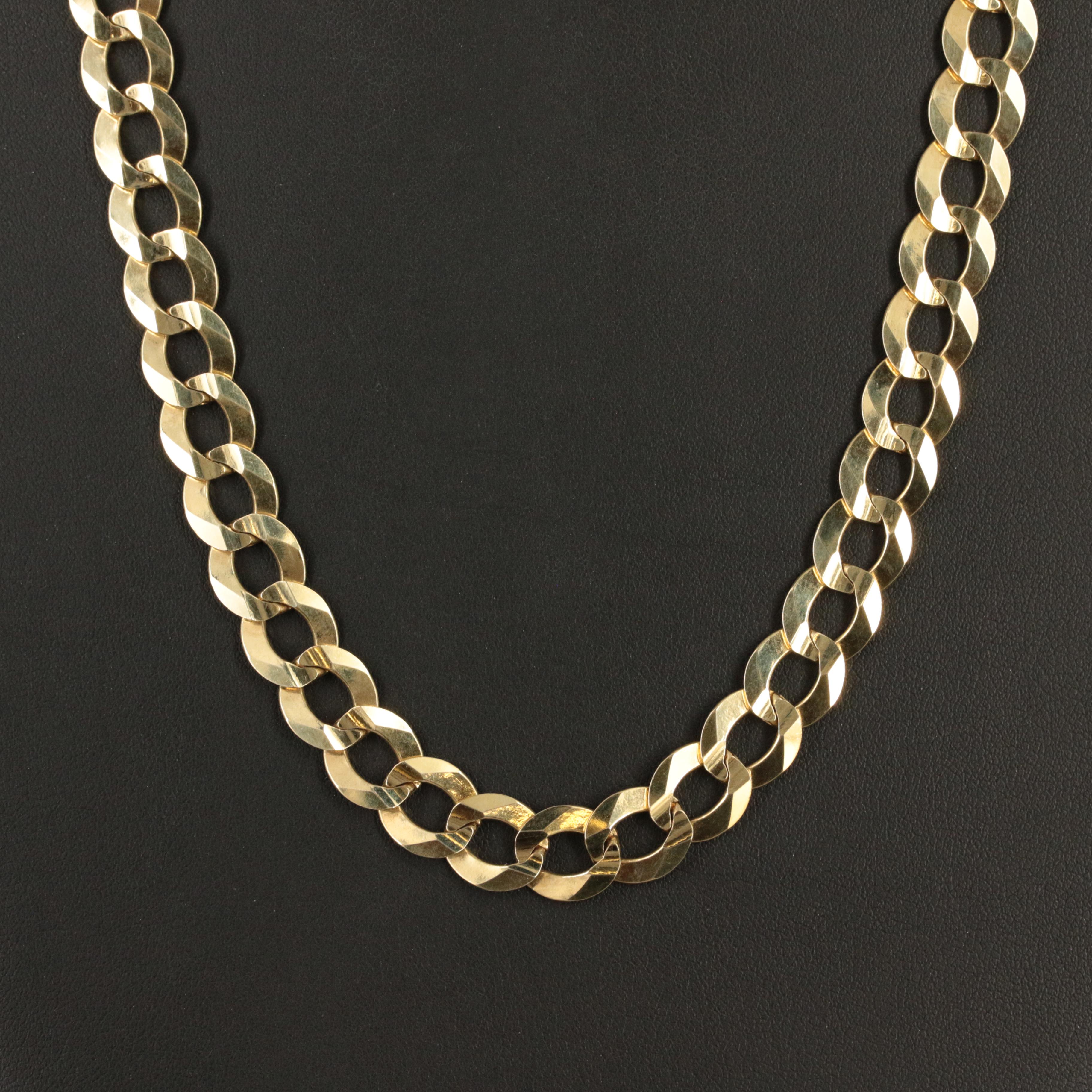 10K Curb Chain Necklace