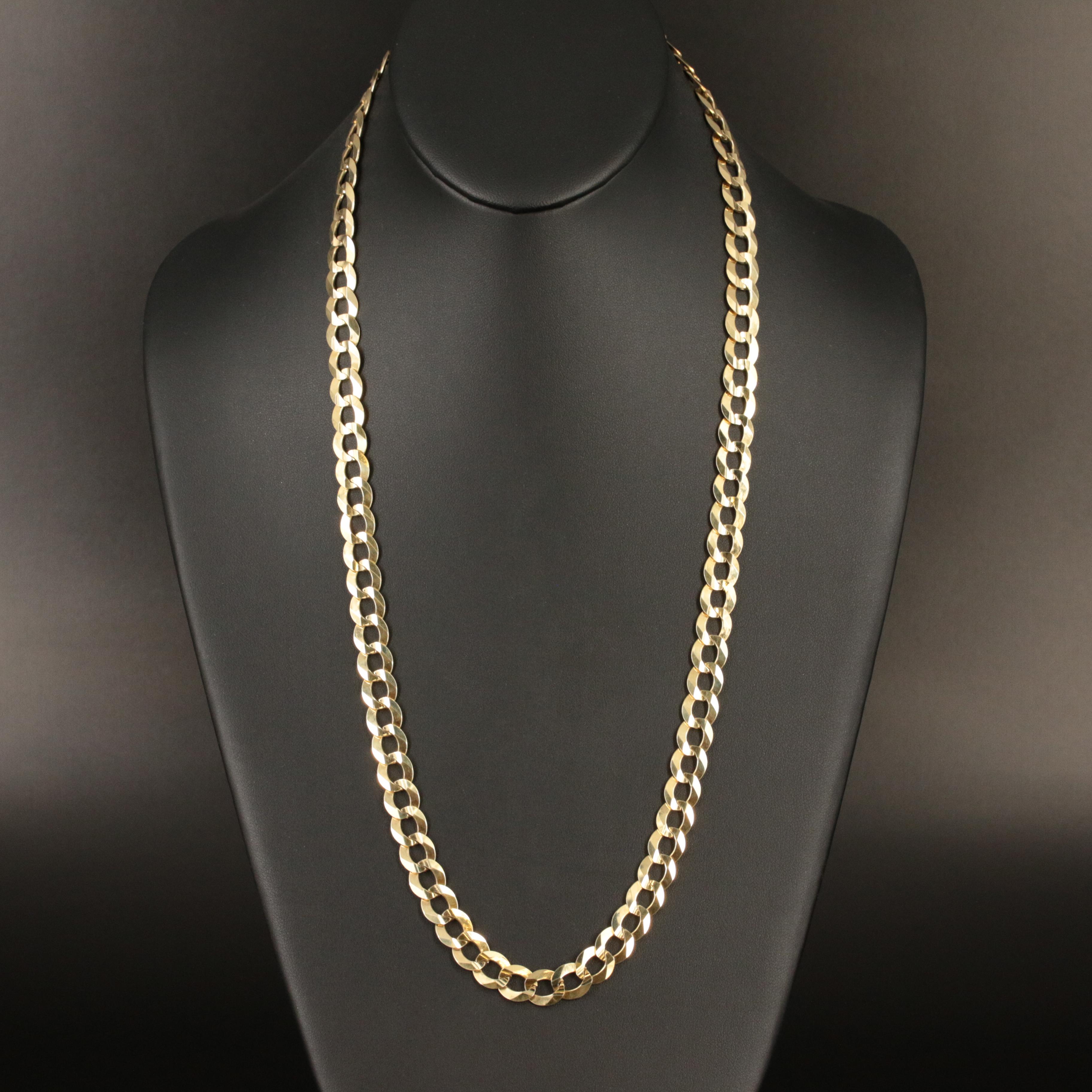 10K Curb Chain Necklace