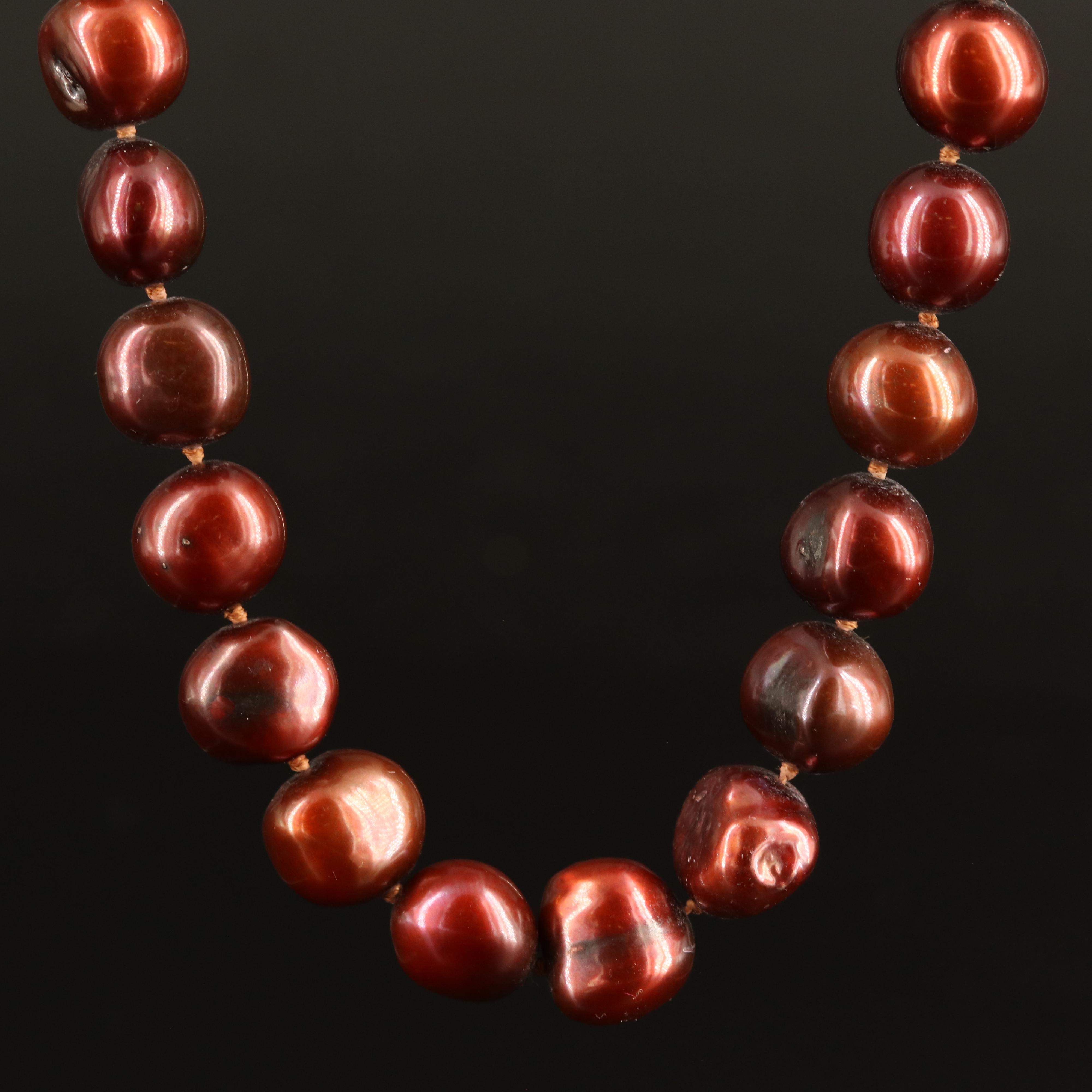 Baroque Pearl Necklace with 14K Clasp