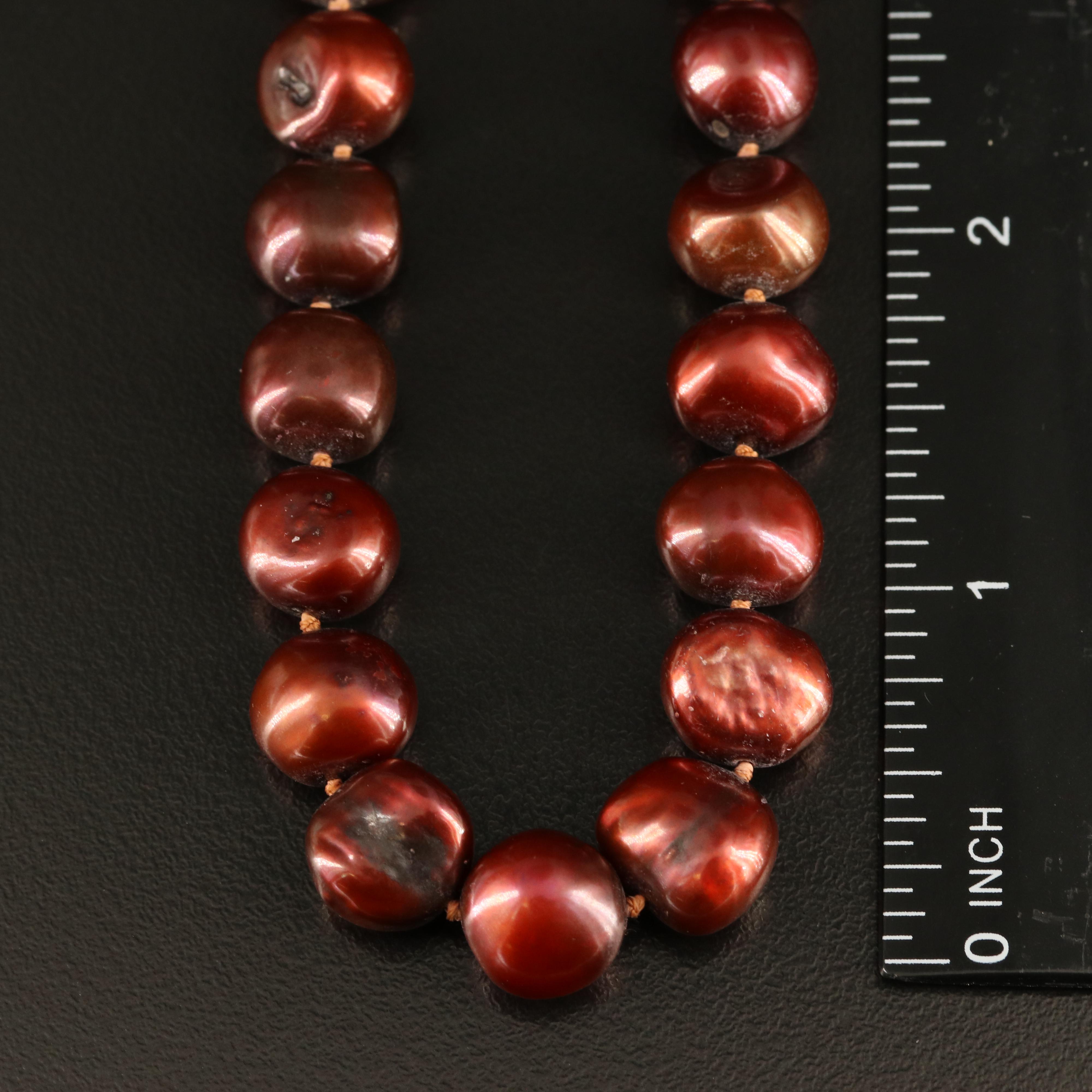 Baroque Pearl Necklace with 14K Clasp